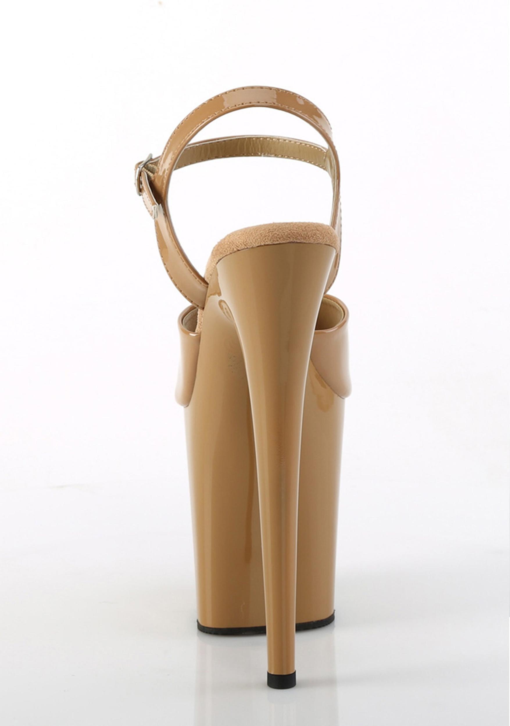 Pleaser Flamingo-809 Ankle Strap Platform Sandals - Brown Product Image