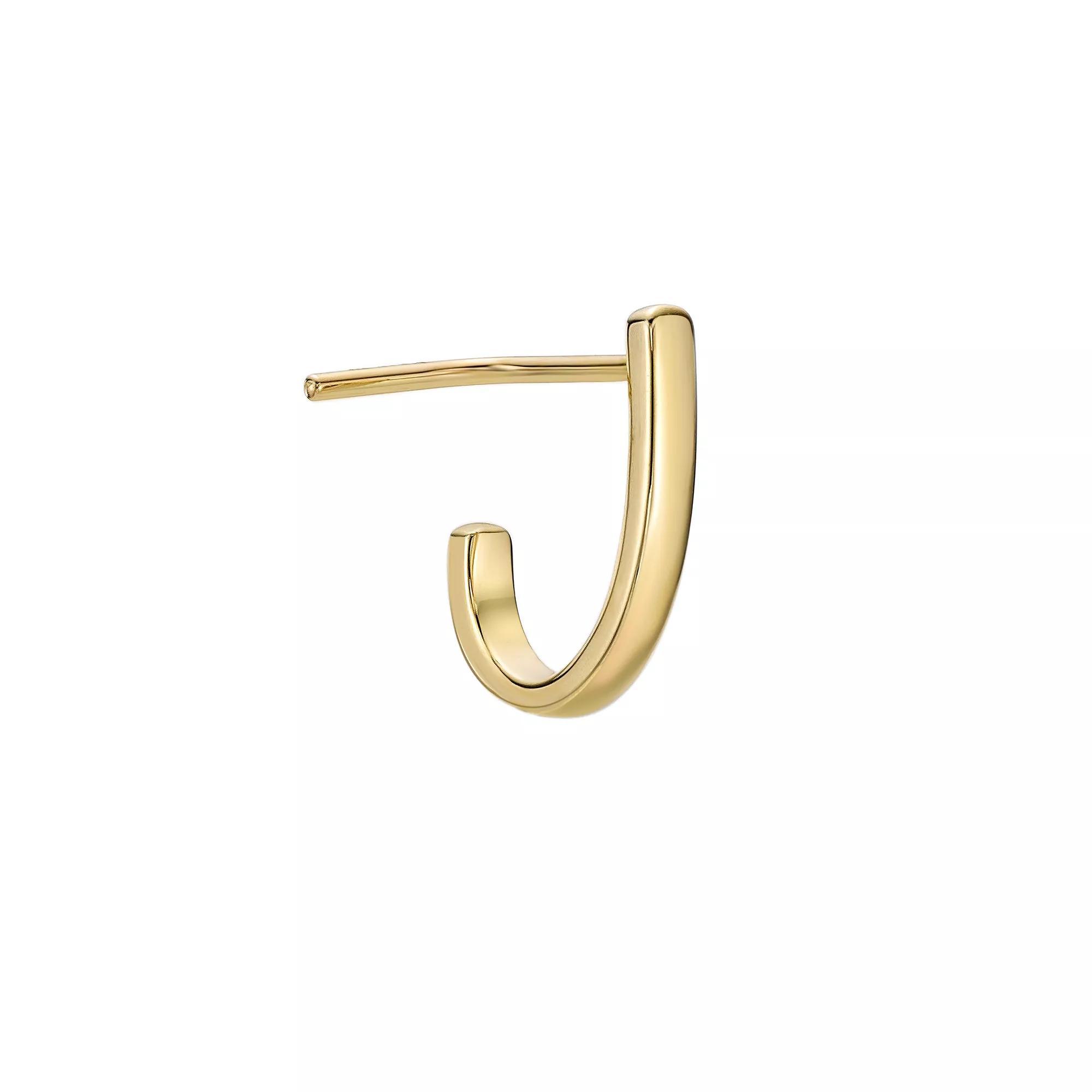 Lila Moon 14k Gold 90-Degree J-Hoop Nose Ring, Women's, Yellow Product Image