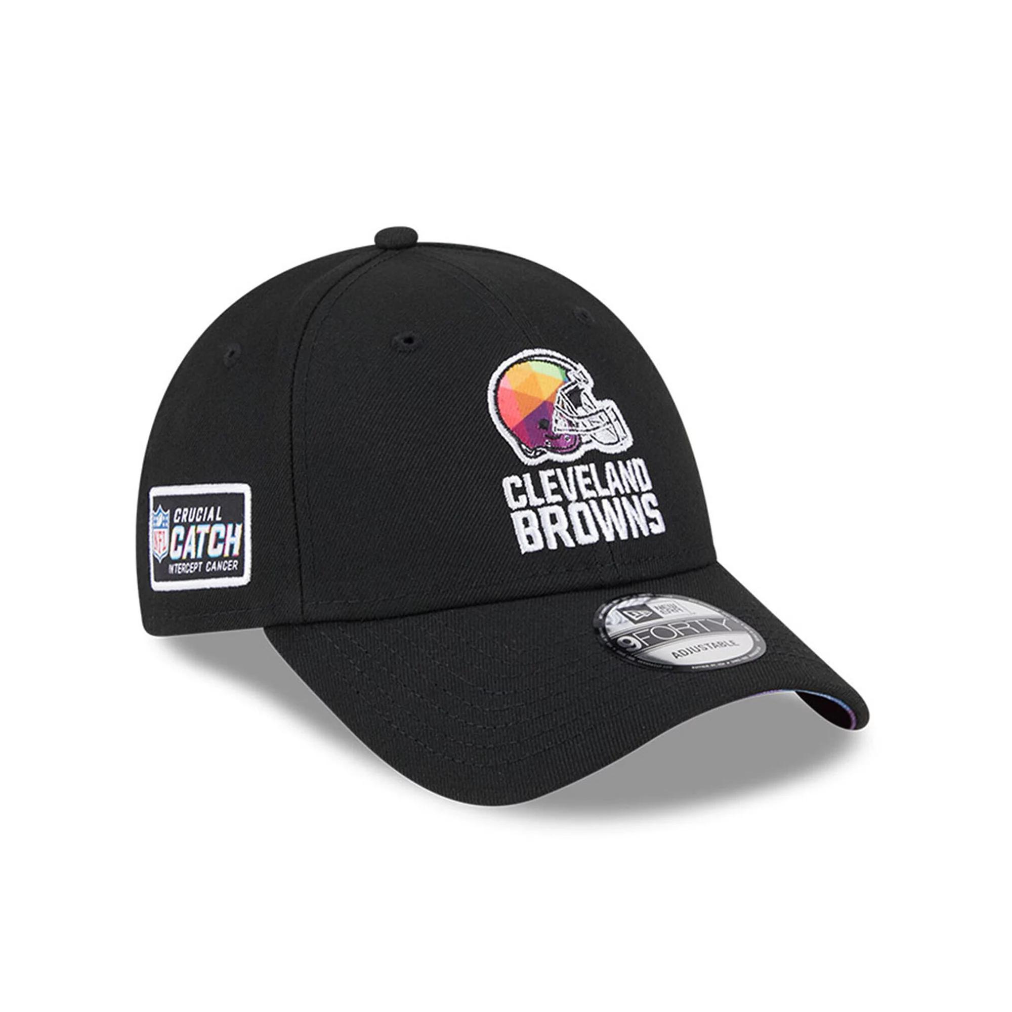 Men's New Era  Black Cleveland Browns 2023 NFL Crucial Catch 9FORTY Adjustable Hat Product Image