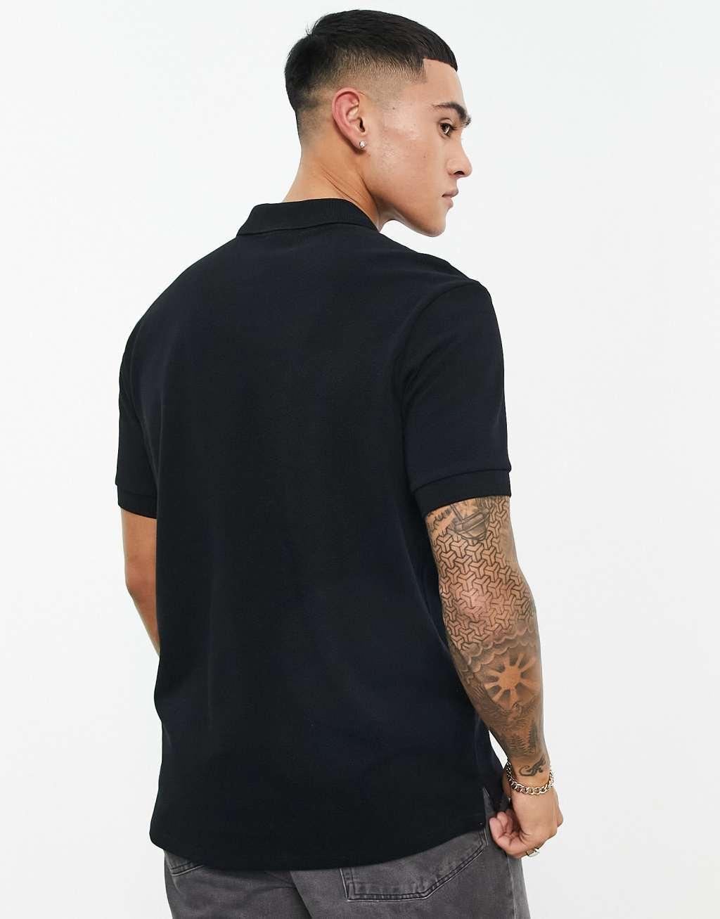 PS Paul Smith regular fit logo short sleeve polo in black Product Image