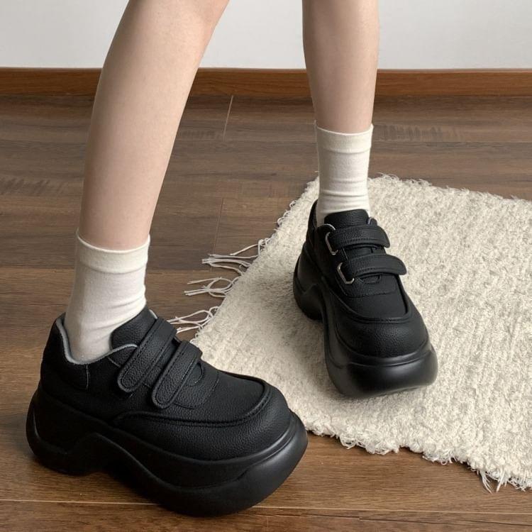Adhesive Strap Platform Sneakers Product Image