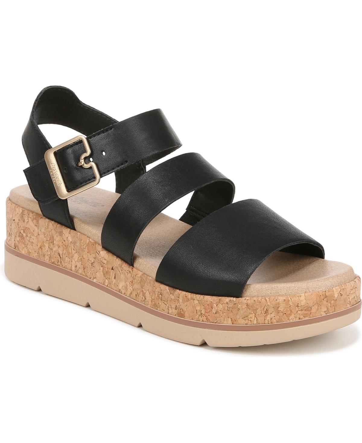 Dr. Scholl's Once Twice Women's Platform Sandals, Size: 7, Tawny Brown Product Image