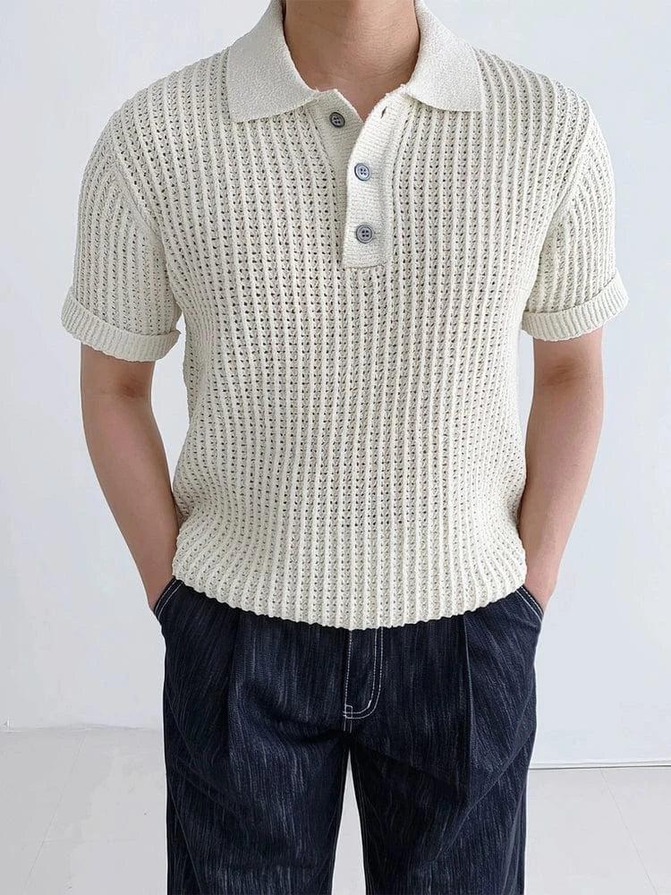 RT No. 18272 KNIT MESH POLO SHORT SLEEVE Product Image