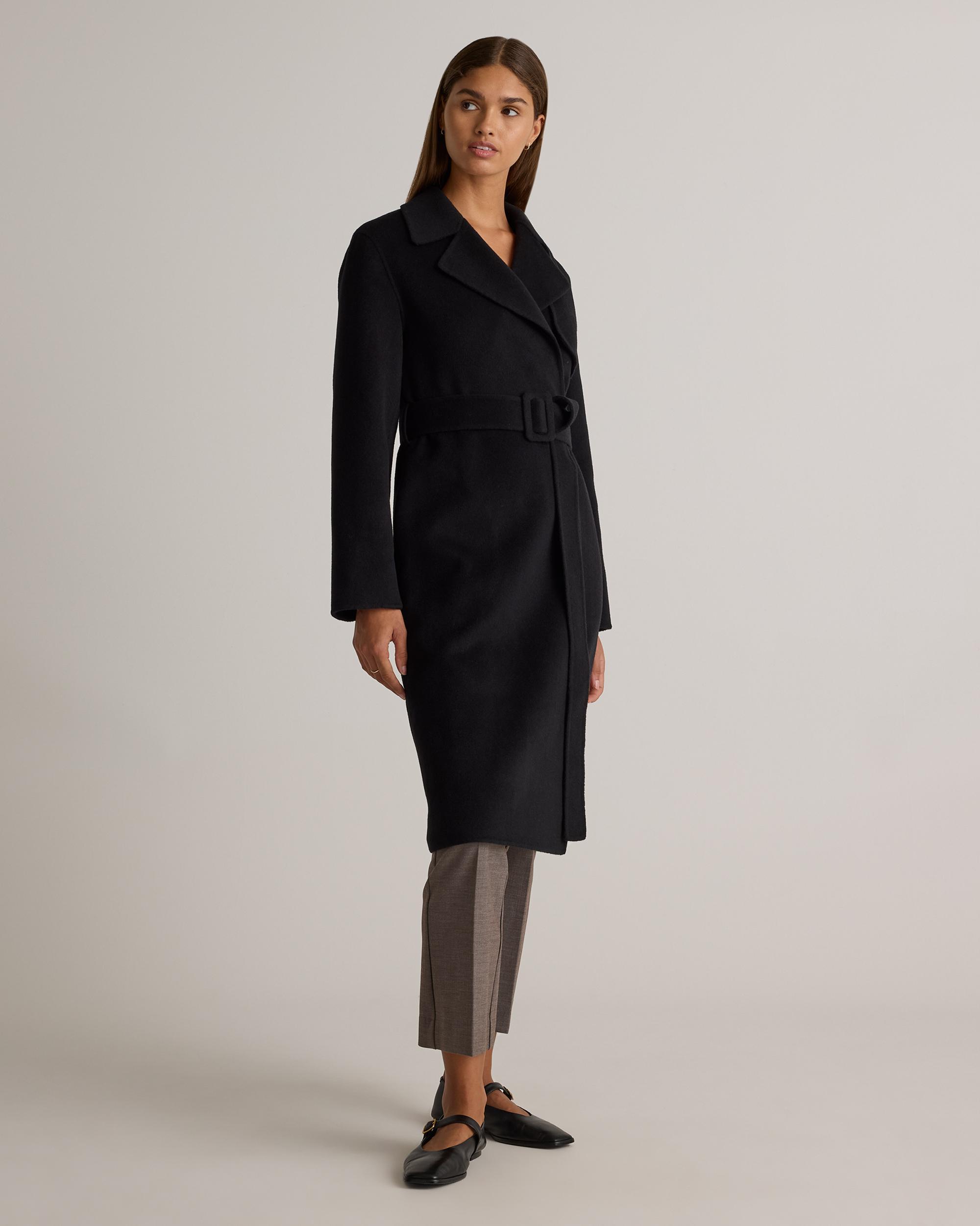Quince | Women's Double-Faced Merino Wool Trench Coat Wool/Nylon Product Image