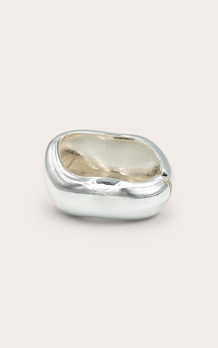 Silver Abstract Bangle Product Image