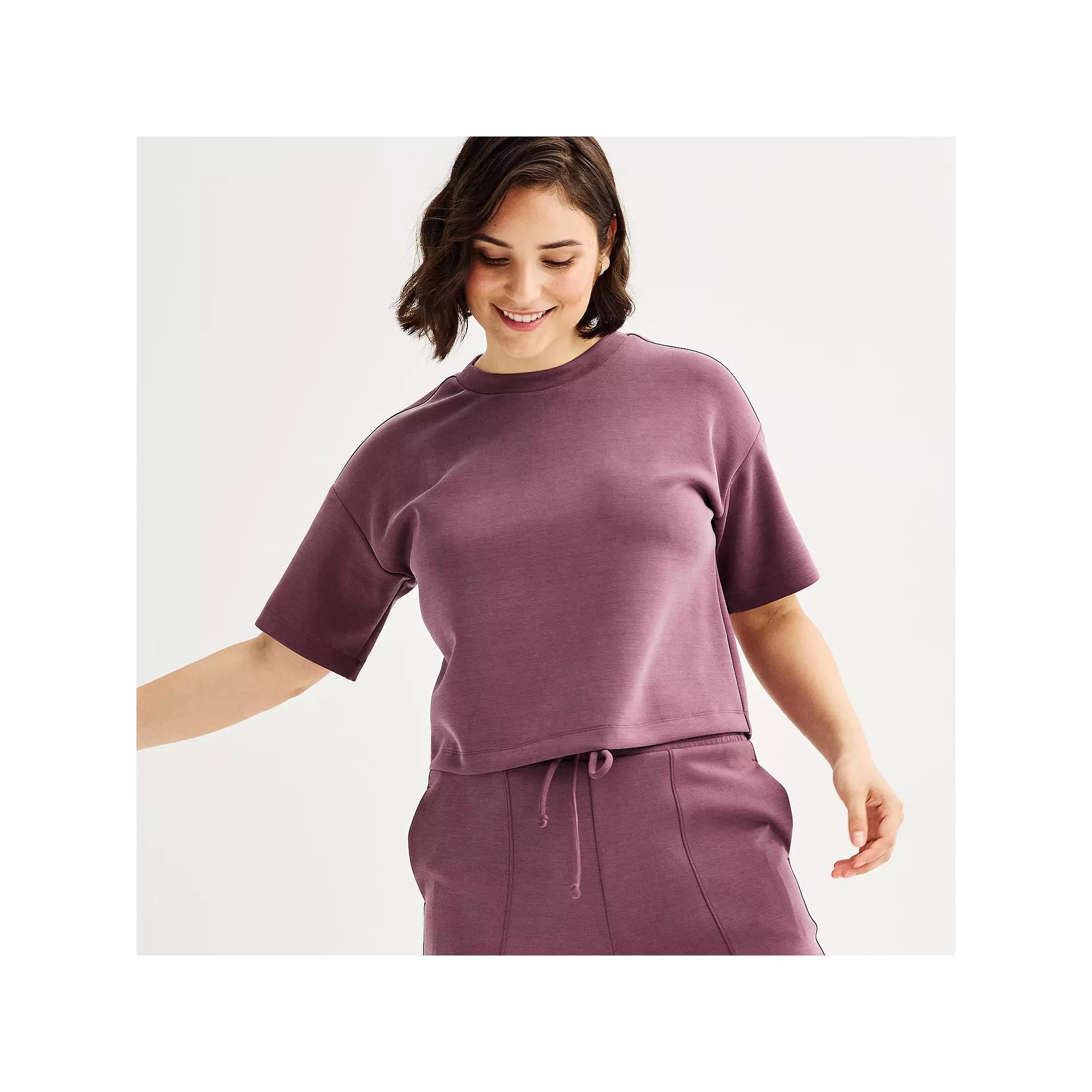 Women's FLX Solace Boxy Tee, Size: Small, Kameron Brown Product Image