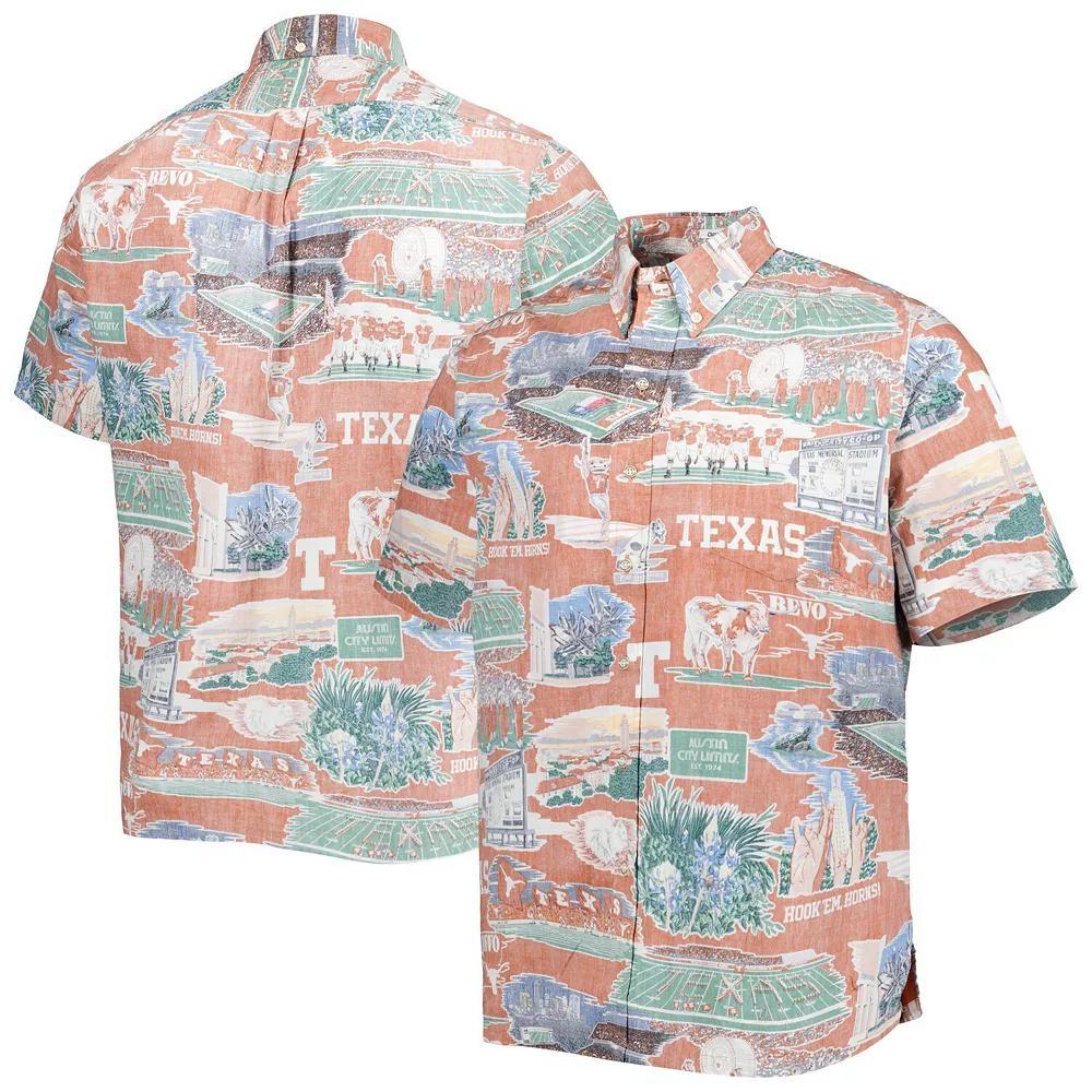 Men's Reyn Spooner Texas Orange Texas Longhorns Scenic Button-Down Shirt, Size: Large, Team Product Image