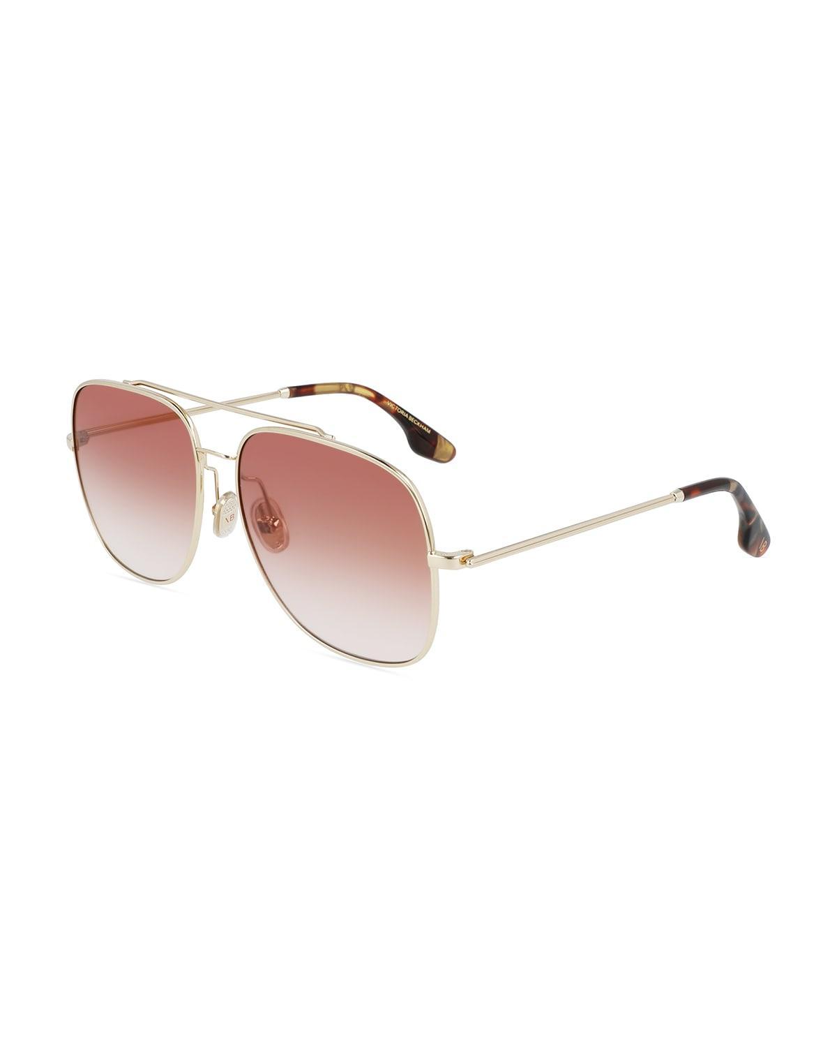 V-Star Round Metal Aviator Sunglasses Product Image