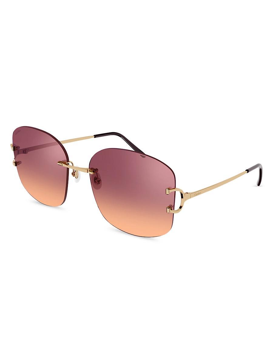 Womens Signature C 60MM Square Sunglasses Product Image