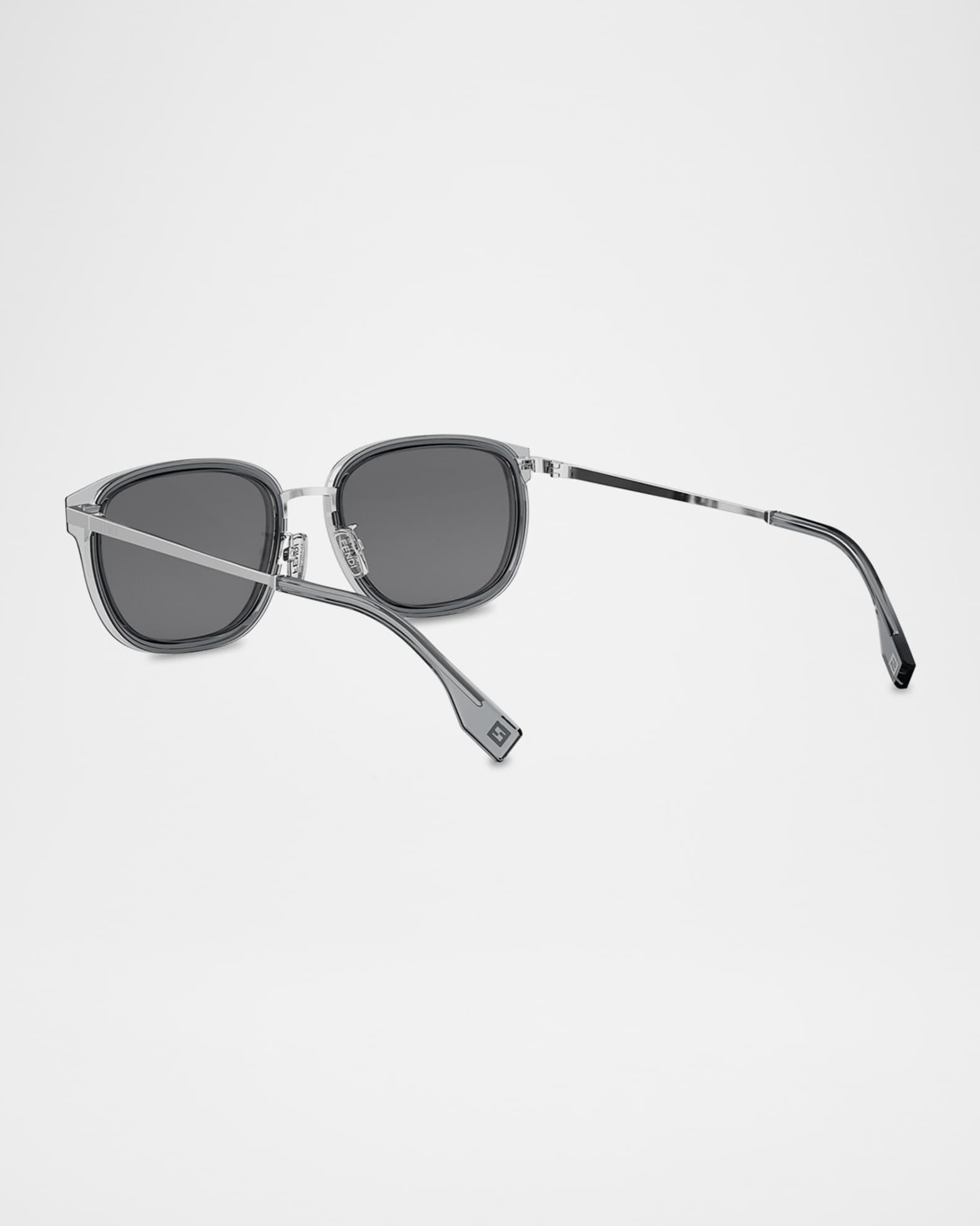 Men's Fendi Travel Metal Rectangle Sunglasses Product Image