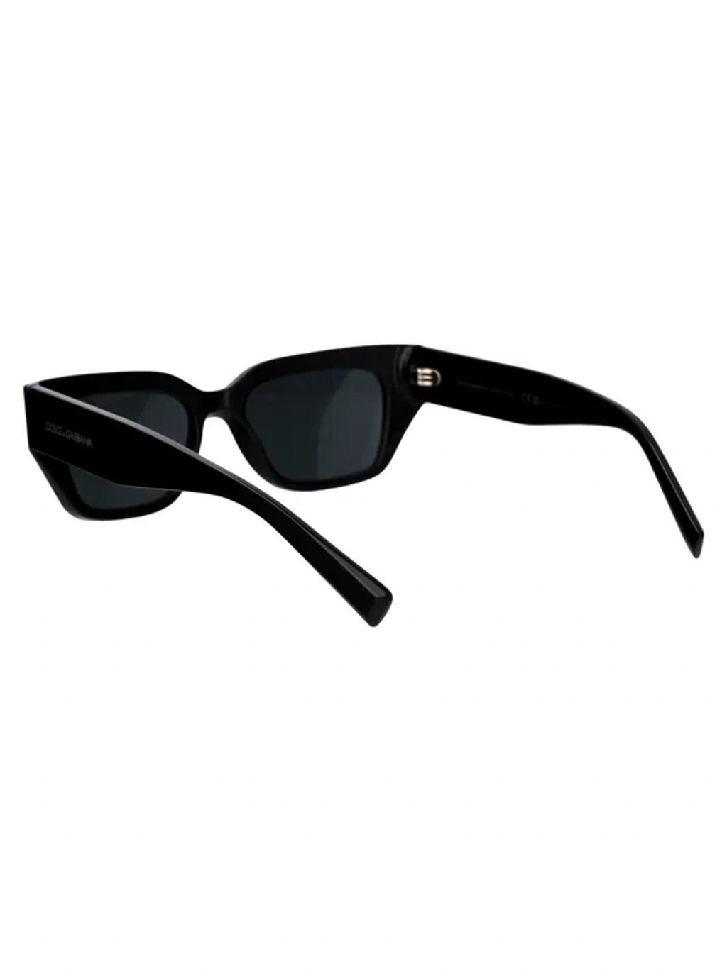 DOLCE & GABBANA Logo-print Sunglasses In Black Product Image