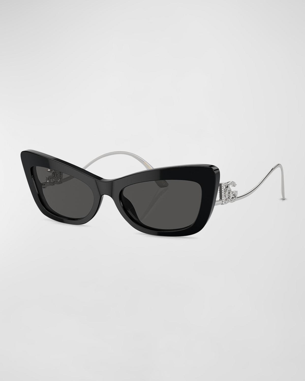 DOLCE & GABBANA Dg4467b Prescription Compatible Cat Eye Sunglasses, 55mm In Multi Product Image