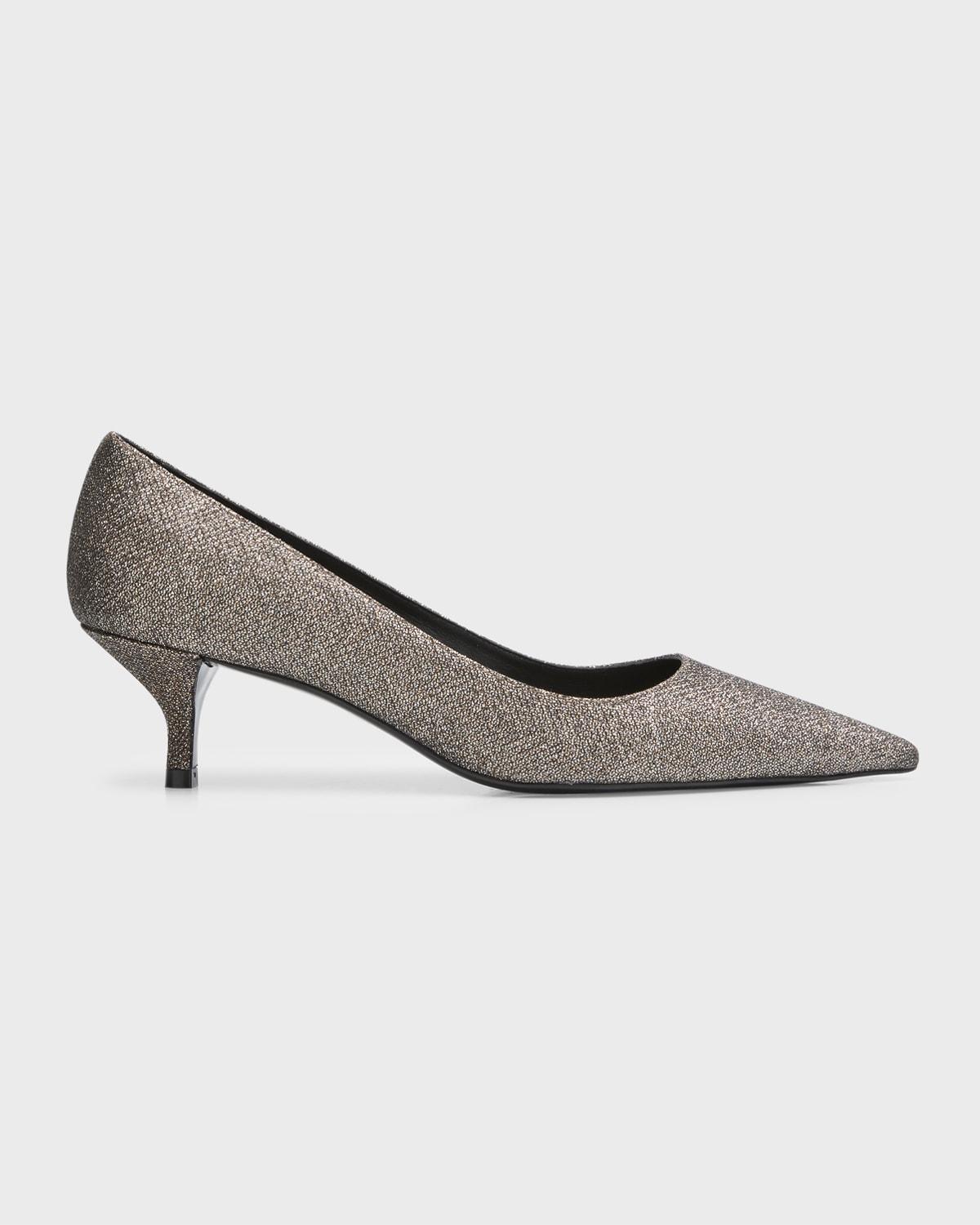 Stuart Patent Kitten-Heel Pumps Product Image