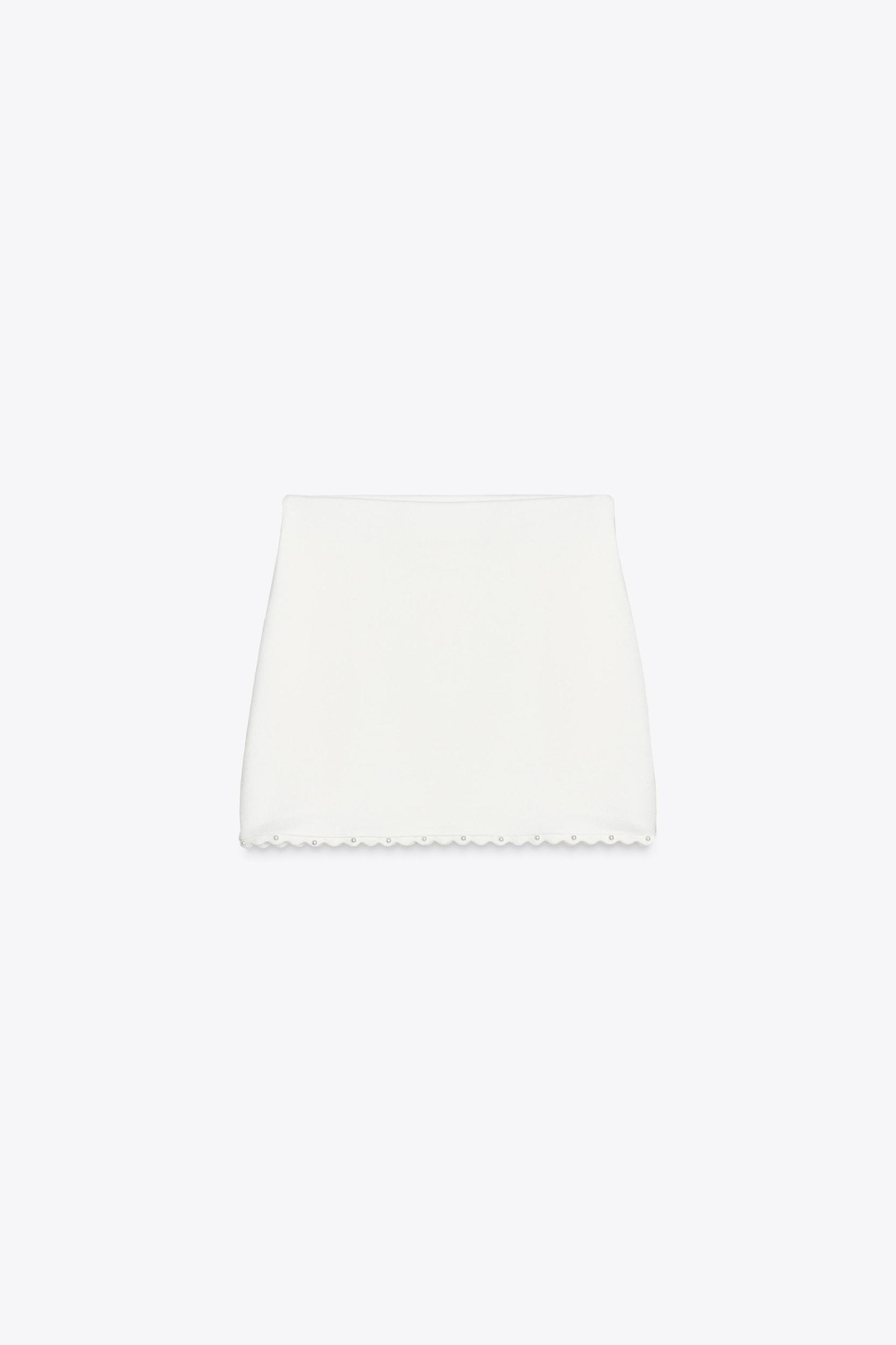 PEARL KNIT MINI SKIRT Product Image
