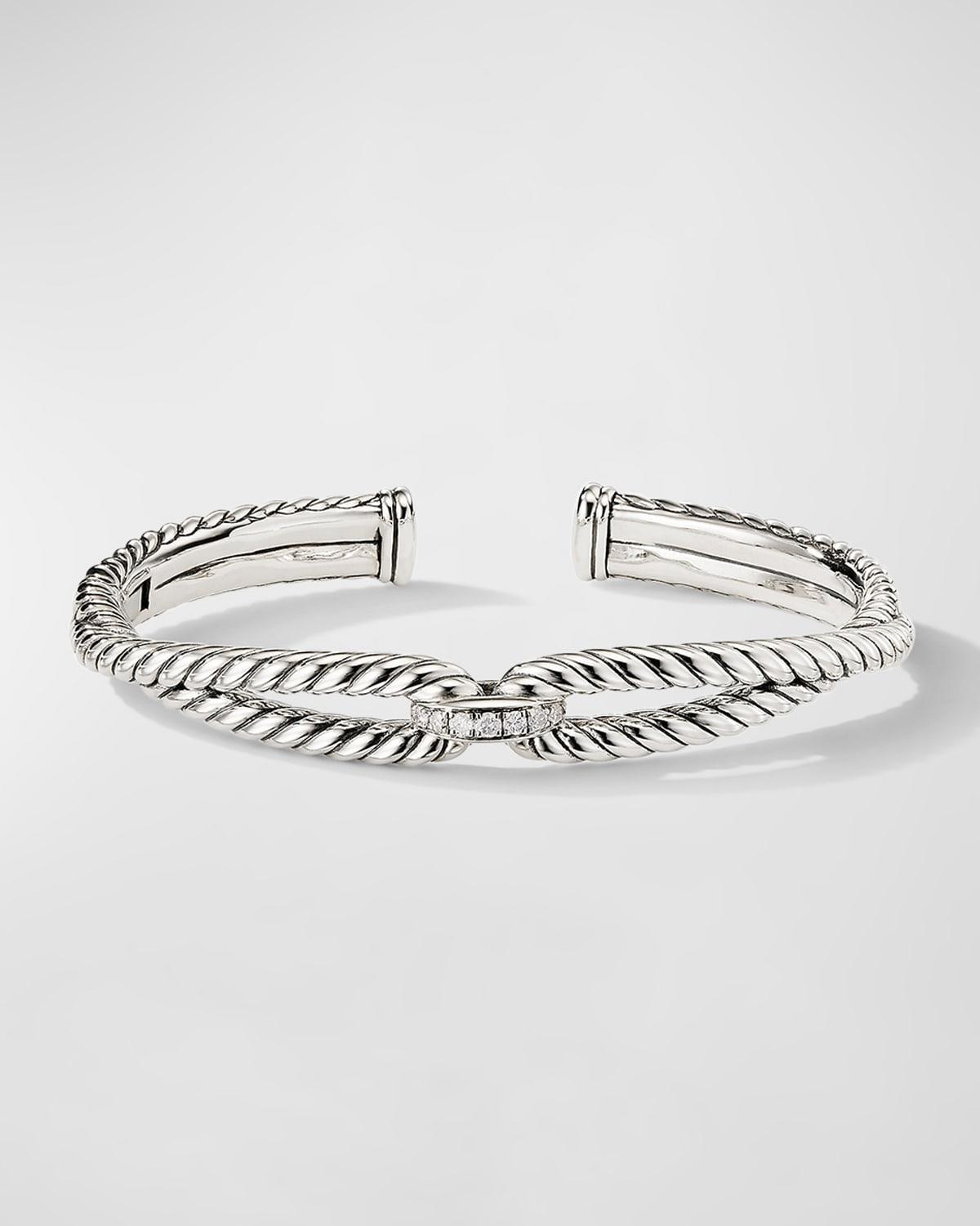 Cable Loop Bracelet with Diamonds Product Image
