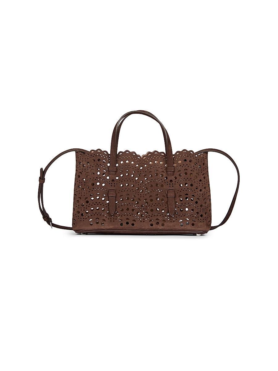 Womens Eyelet Leather Shoulder Bag Product Image