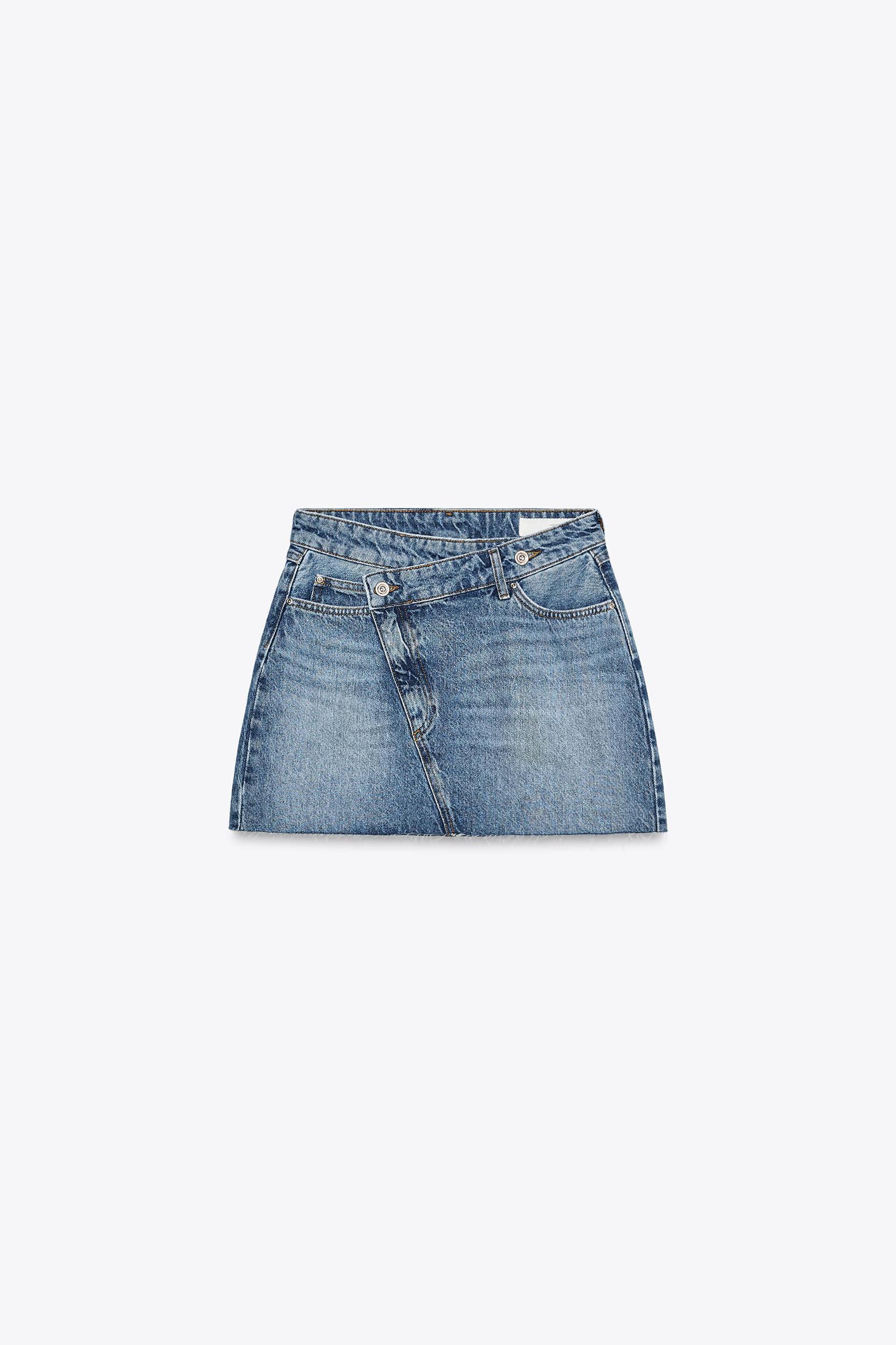 Z1975 CROSSOVER DENIM MINI SKIRT Product Image
