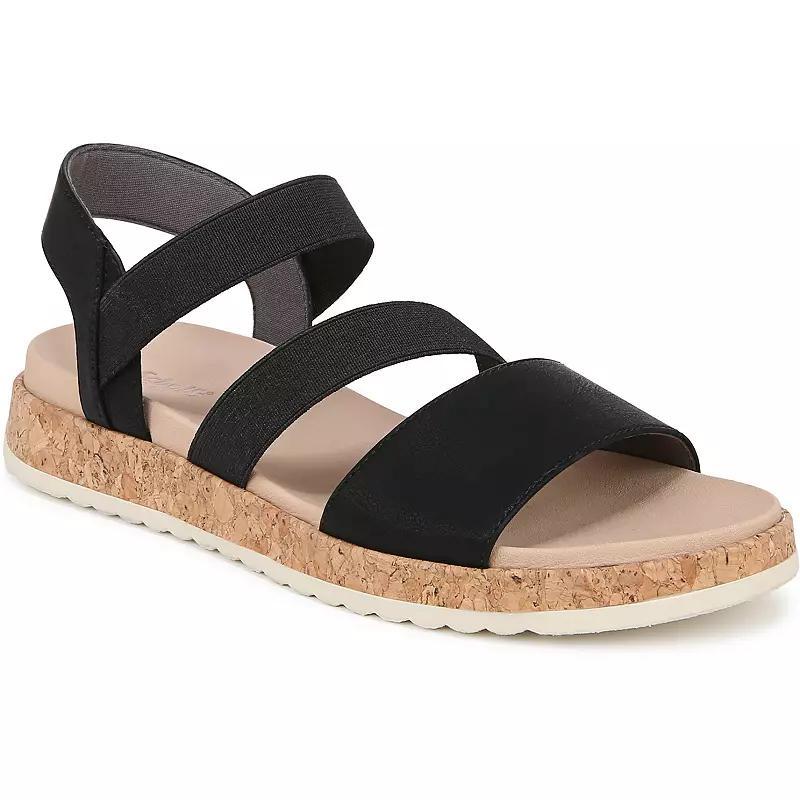 Dr. Scholl's Isle Fun Women's Sandals, Size: 11, Black Faux Leather Product Image