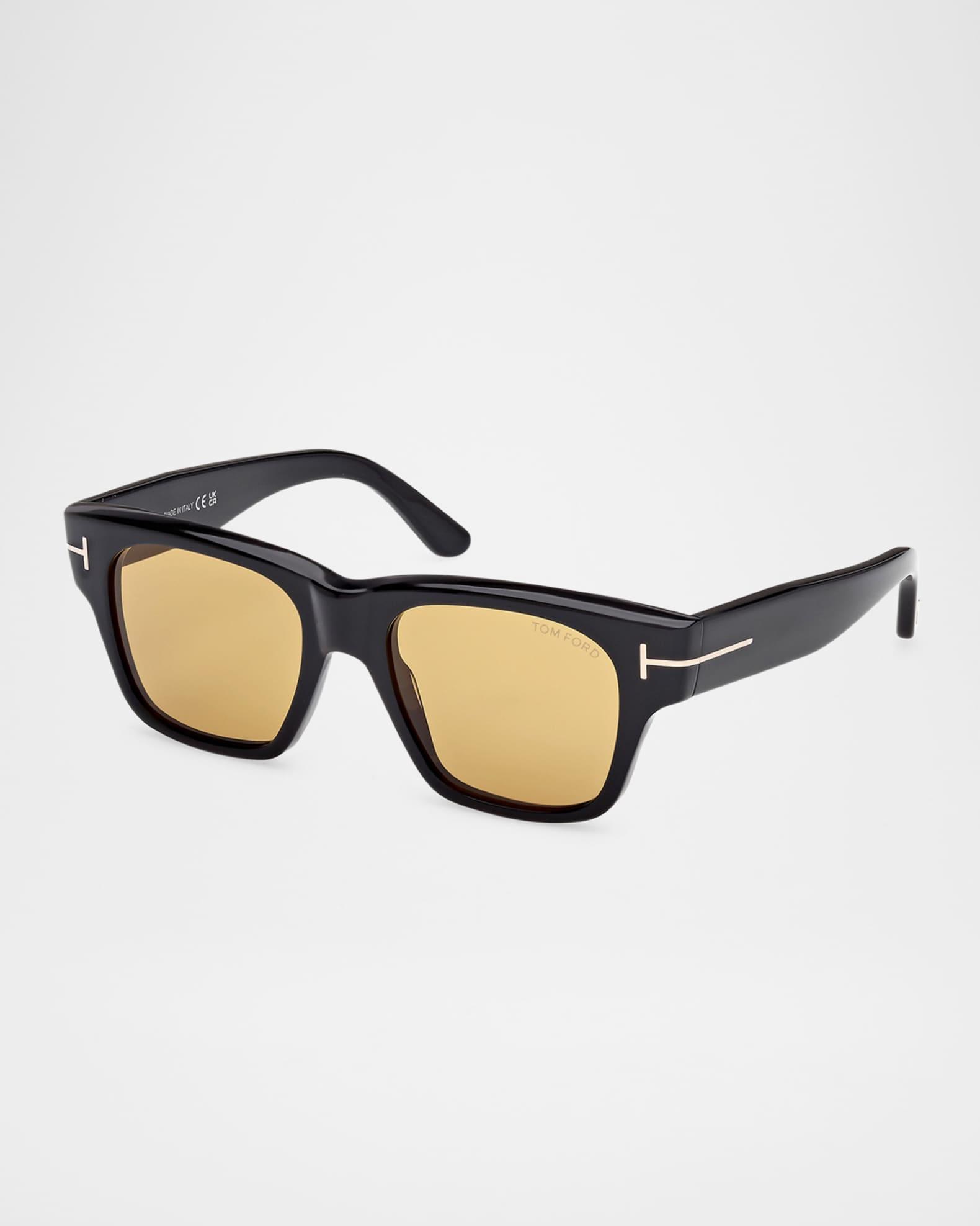 Men's Caine-02 Acetate Square Sunglasses Product Image