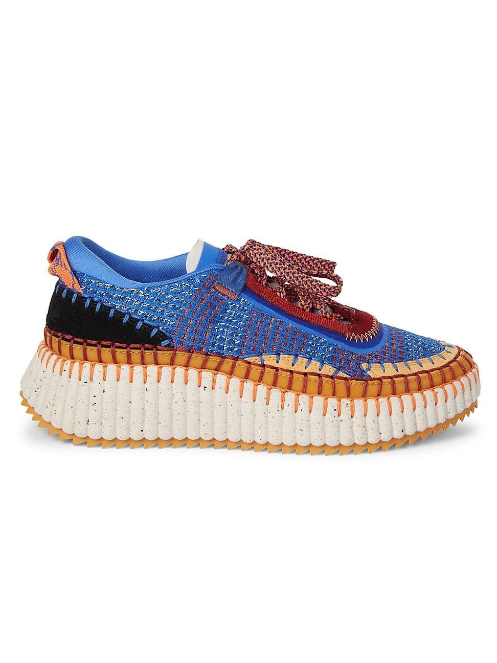 Womens Nama Mixed Media Platform Sneakers Product Image