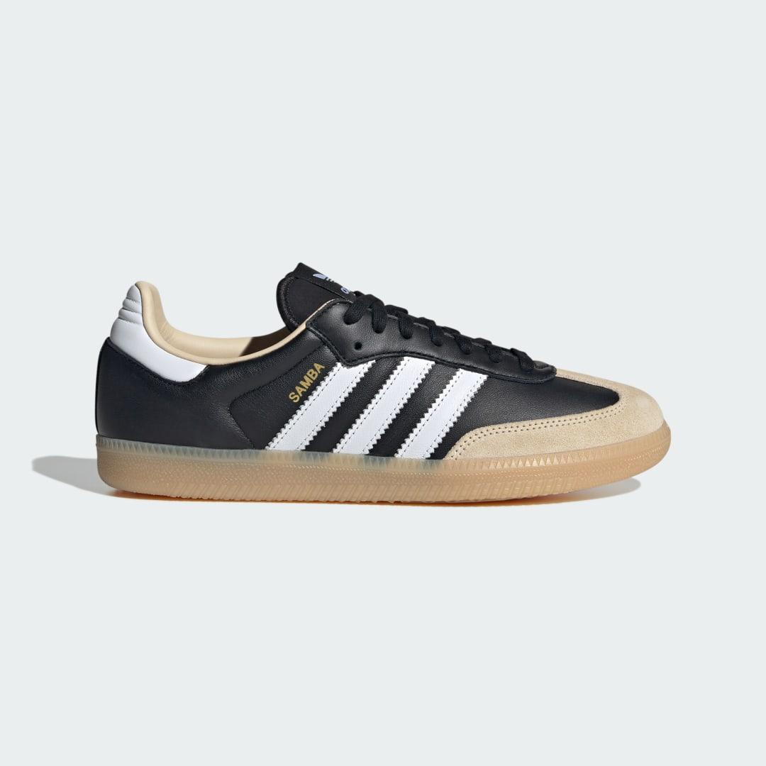 Mens adidas Samba OG Athletic Shoe - Wonder White / Shadow Red / Gum Product Image