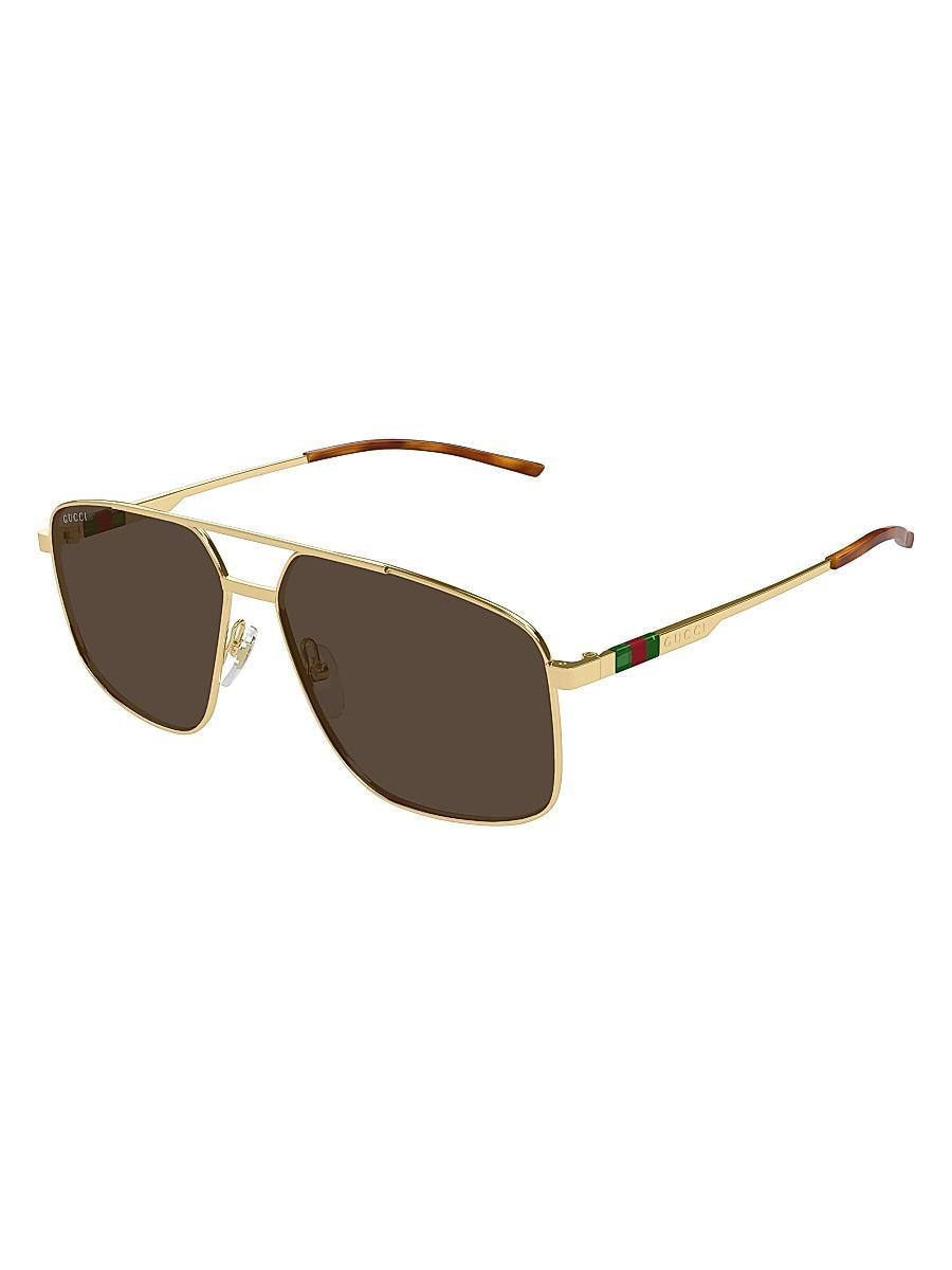 Mens Triangle Stud Panthos 49MM Round Sunglasses Product Image