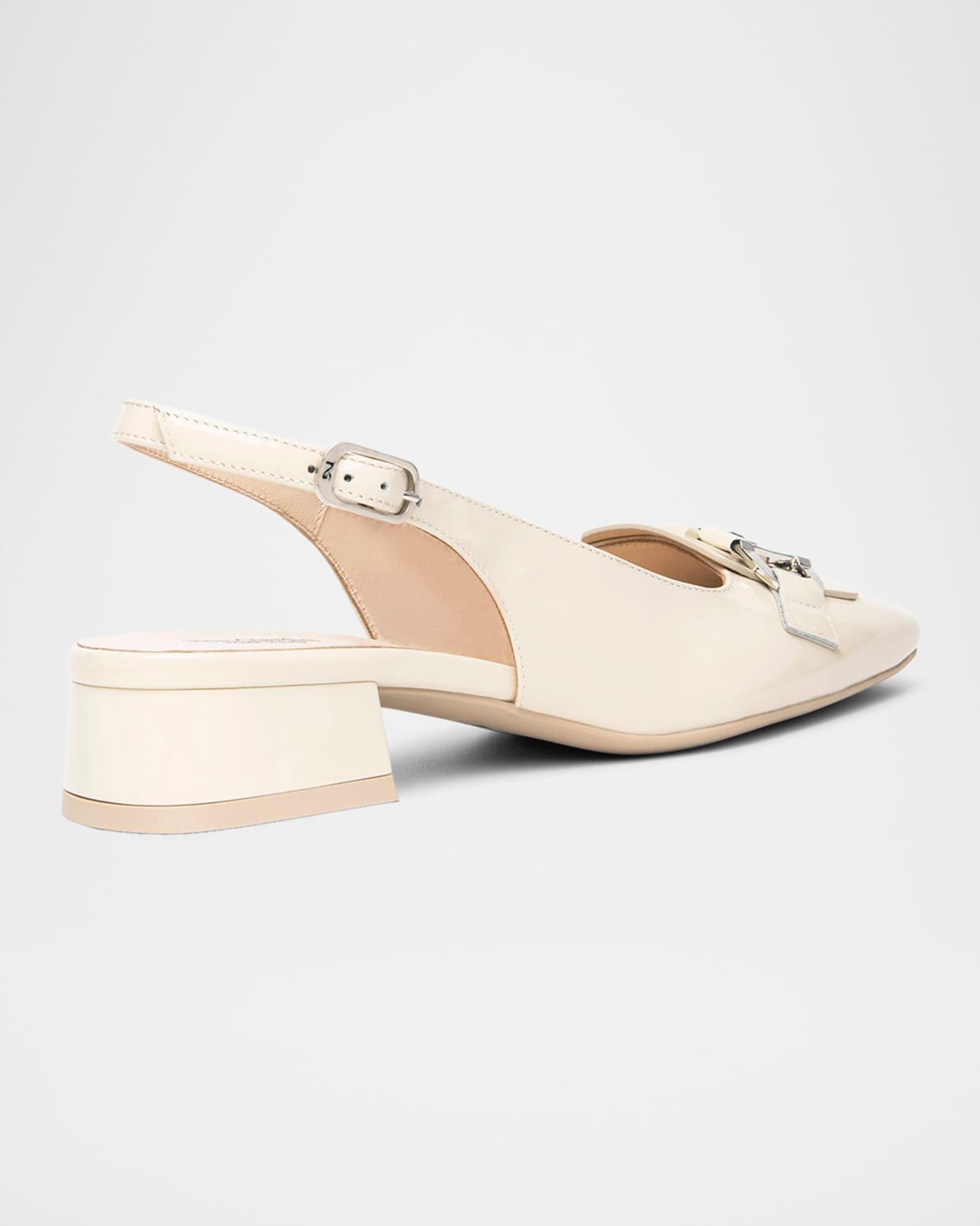 Patent Leather Horsebit Slingback Pumps Product Image