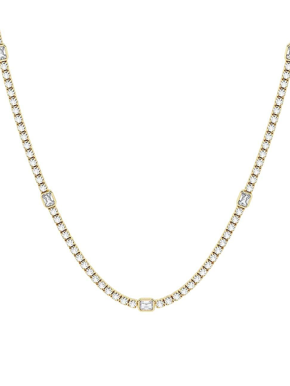 Womens Empowering 14K Yellow Gold & 8.74 TCW Lab-Grown Diamond Necklace Product Image