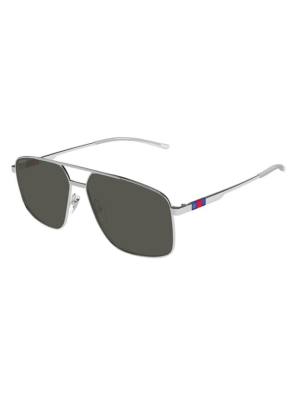 Mens Triangle Stud Panthos 49MM Round Sunglasses Product Image