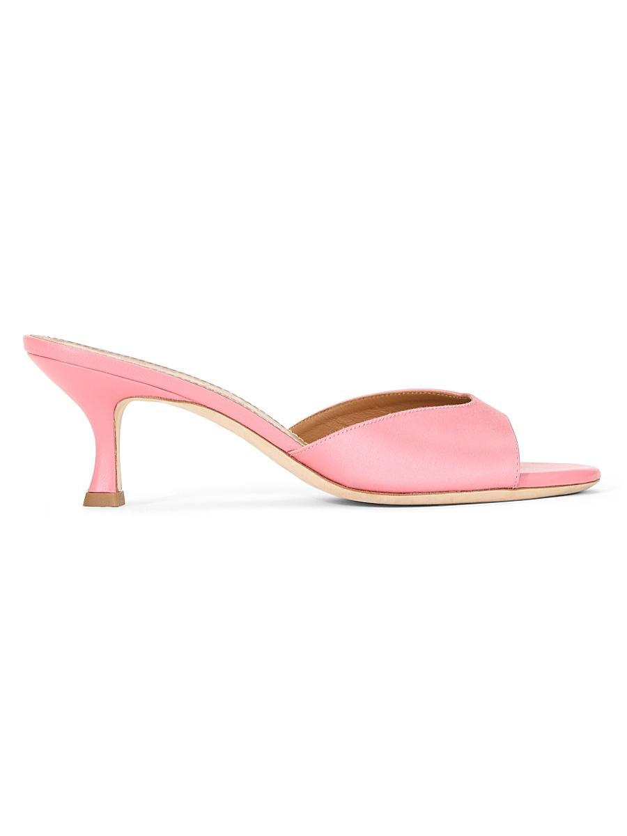 Womens Brigitte 55MM Beaded Kitten-Heel Sandals Product Image