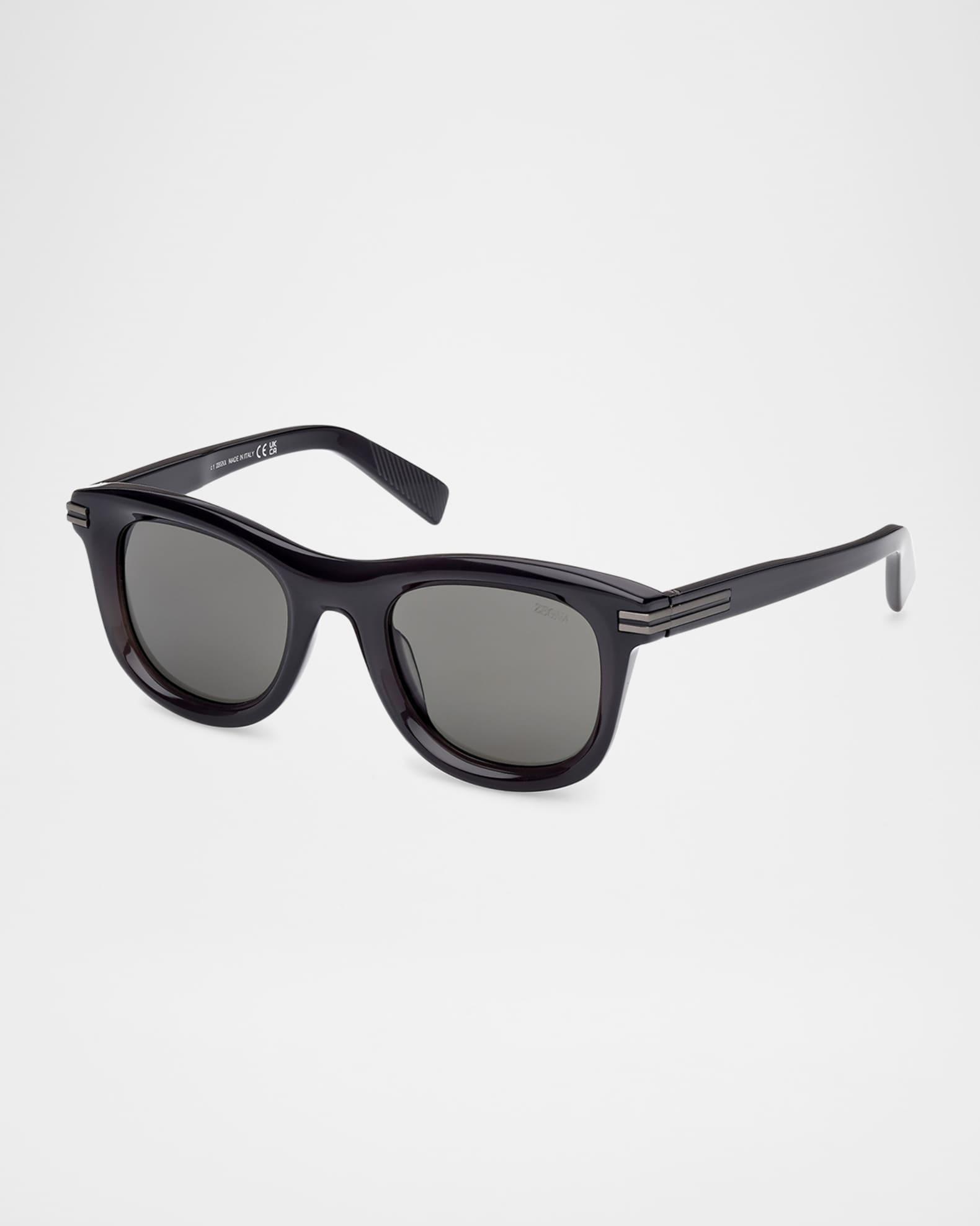 DOLCE & GABBANA Dg Crossed Logo Acetate & Plastic Cat-eye Sunglasses In Havana Brown Pearl Product Image