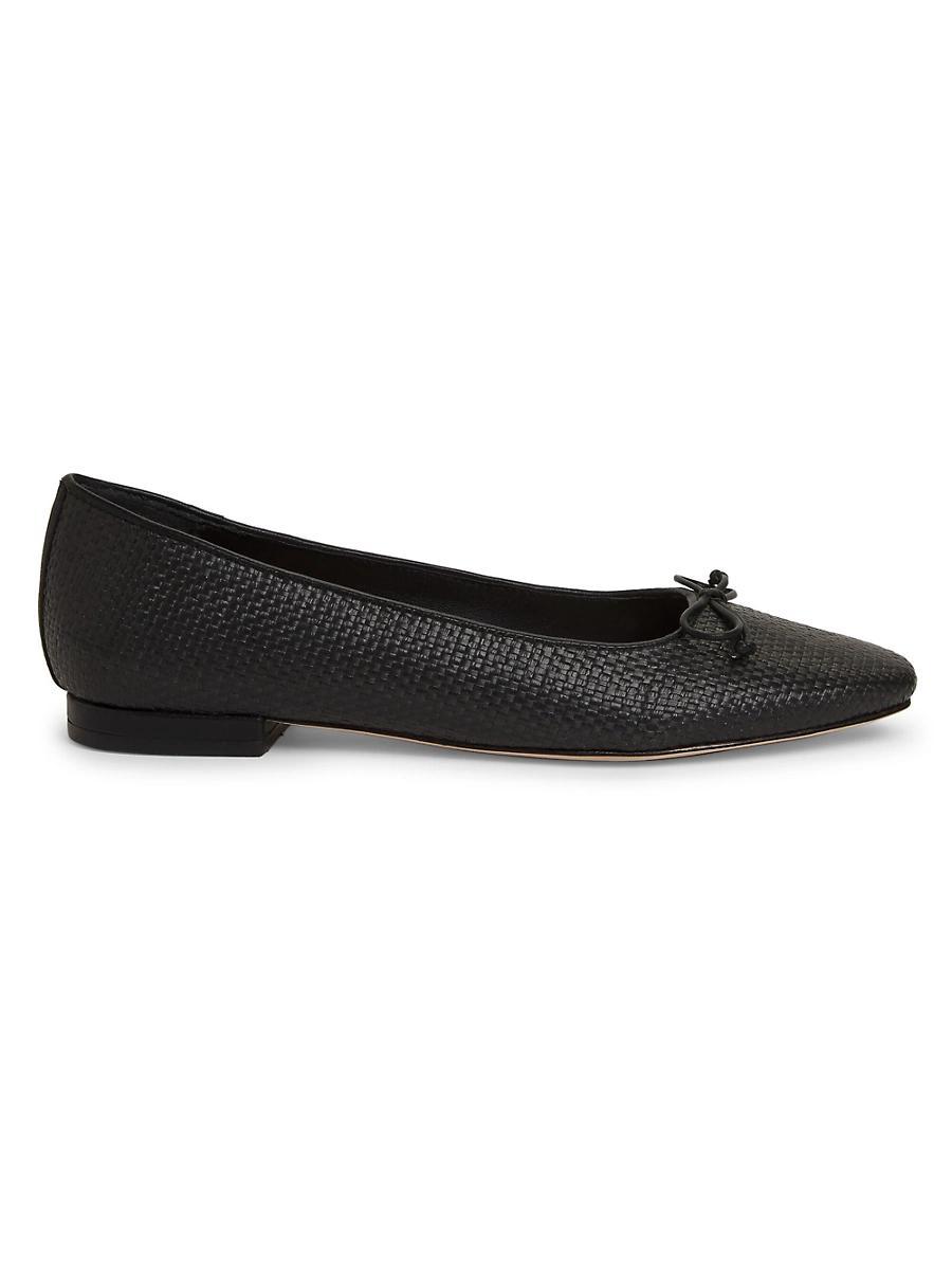 Gwynn Leather Bow Ballerina Flats Product Image