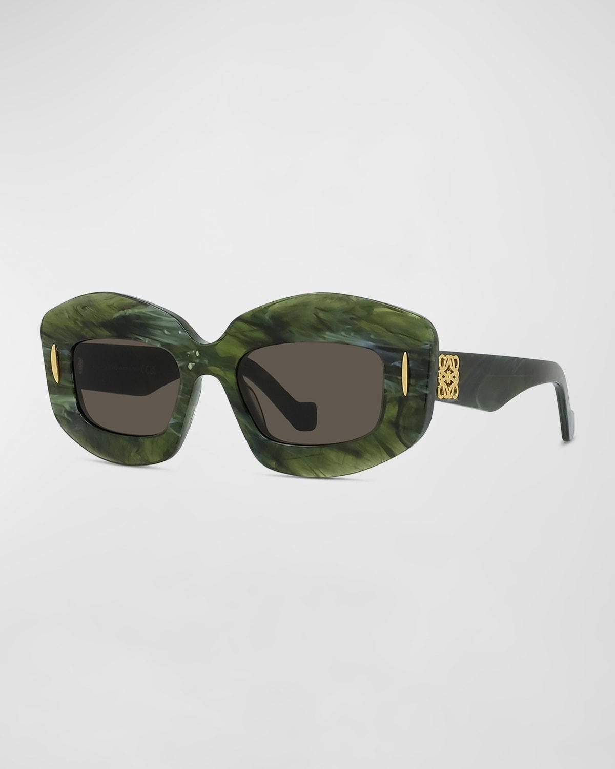 Loewe Chunky Anagram Rectangular Sunglasses, 49mm Product Image