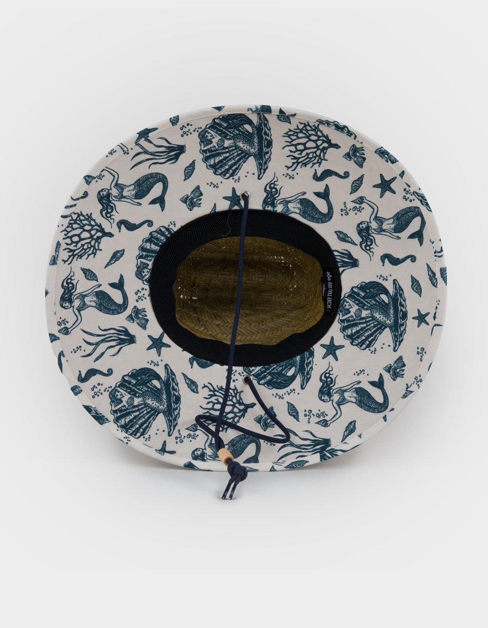 HEMLOCK HAT CO. Signature Straw Lifeguard Hat - BROWN COMBO Product Image