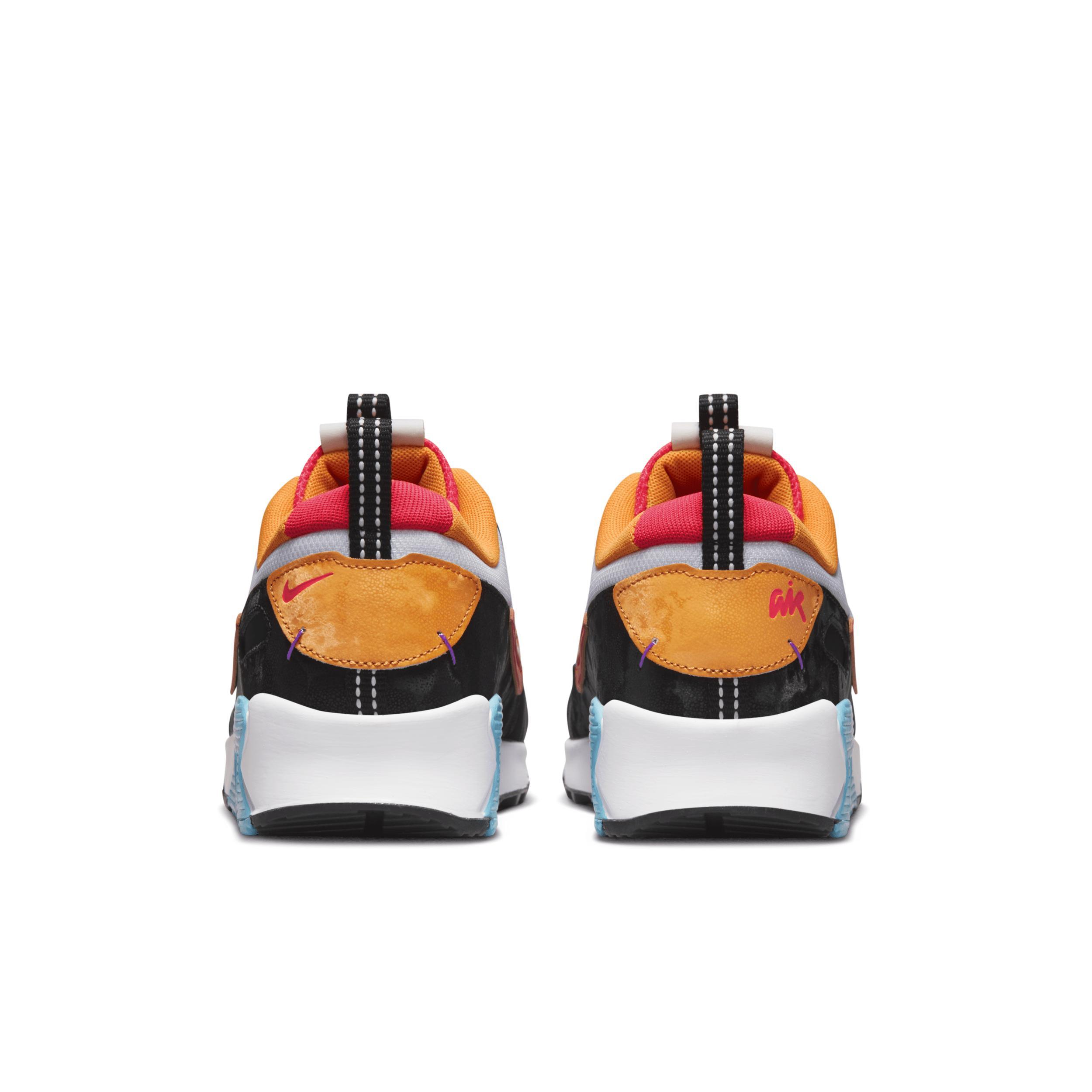 Nike Womens Air Max 90 Futura - Running Shoes White/Bright Crimson Product Image