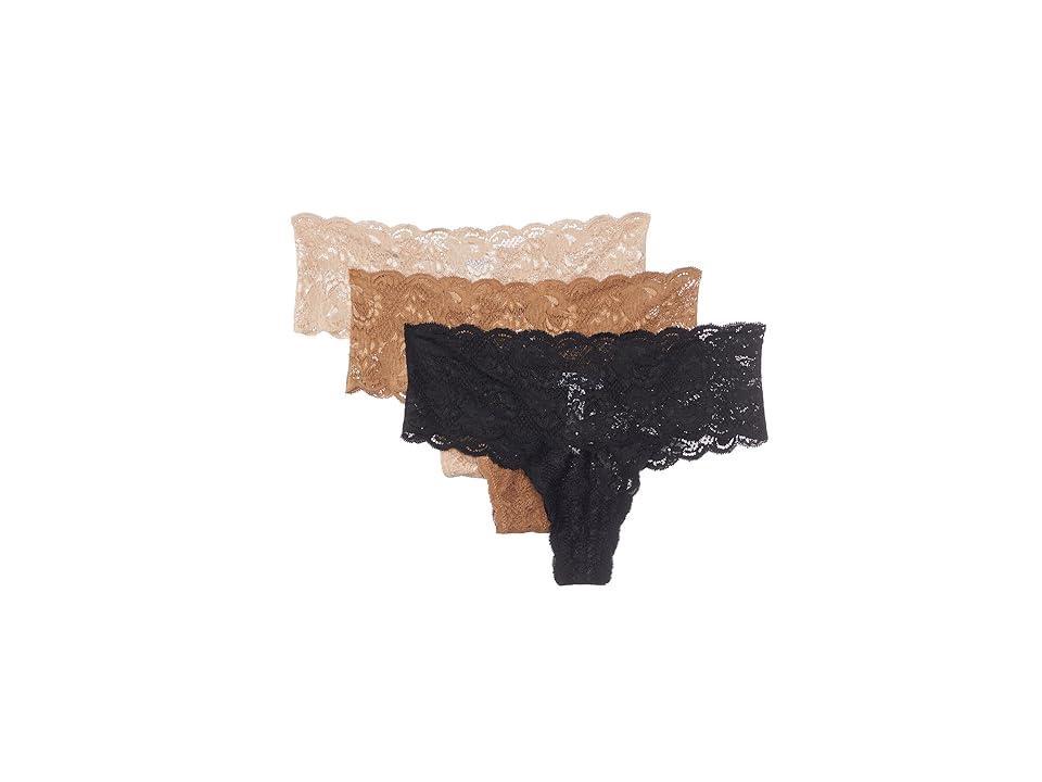 Cosabella Never Say Never Comfie Thongs 3-Pack (Ven Dusk Verde Umb Portf Bl) Women's Underwear Product Image