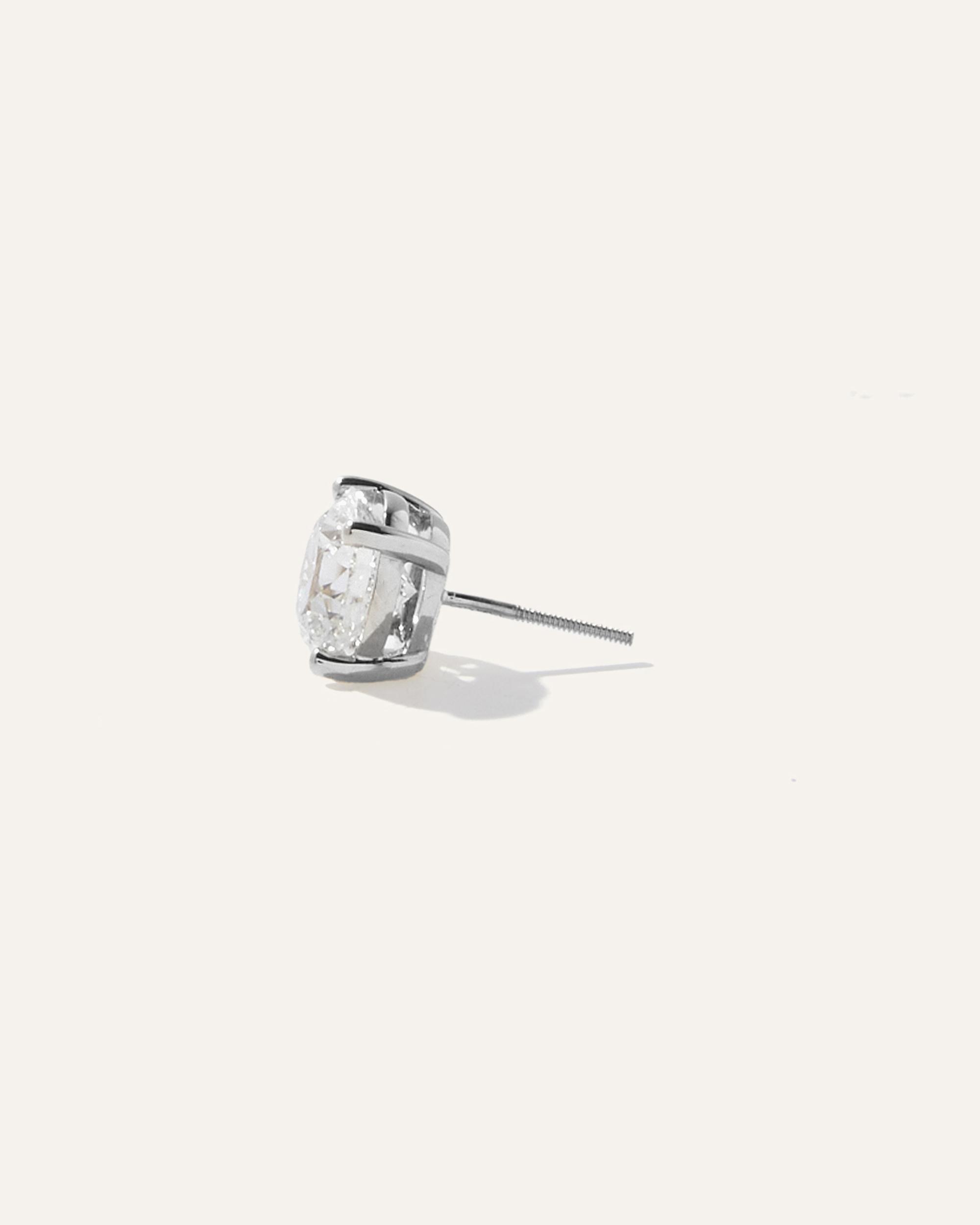 Womens Pav Petite Band Ring in 18K White Gold Product Image