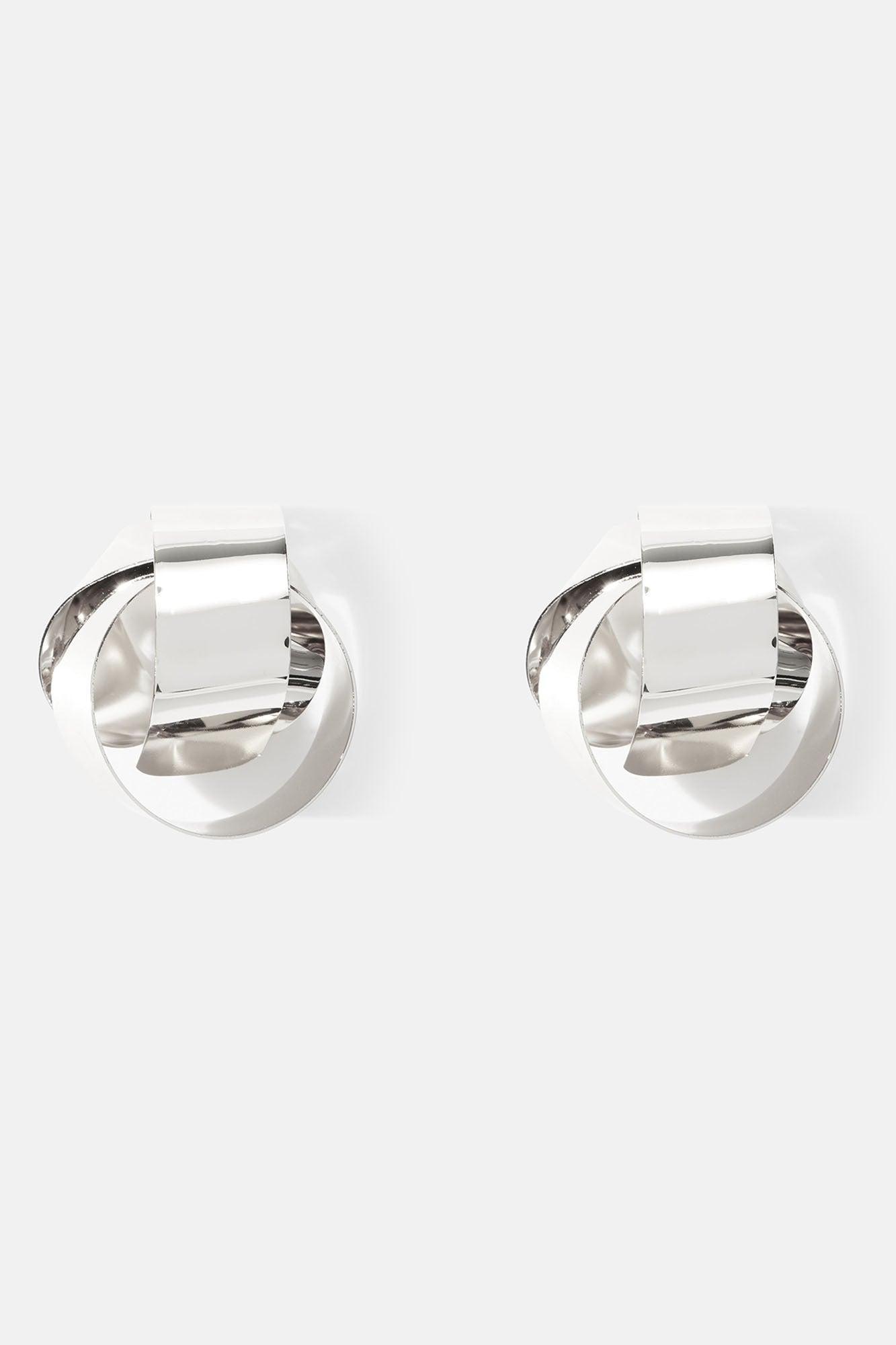 Curving You Earrings - Silver Product Image