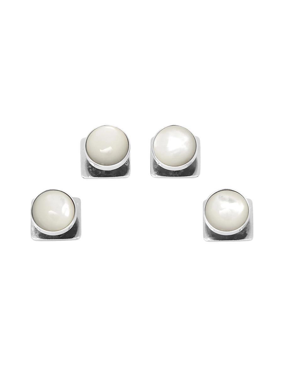 Mens Mother-of-Pearl Shirt Studs Product Image