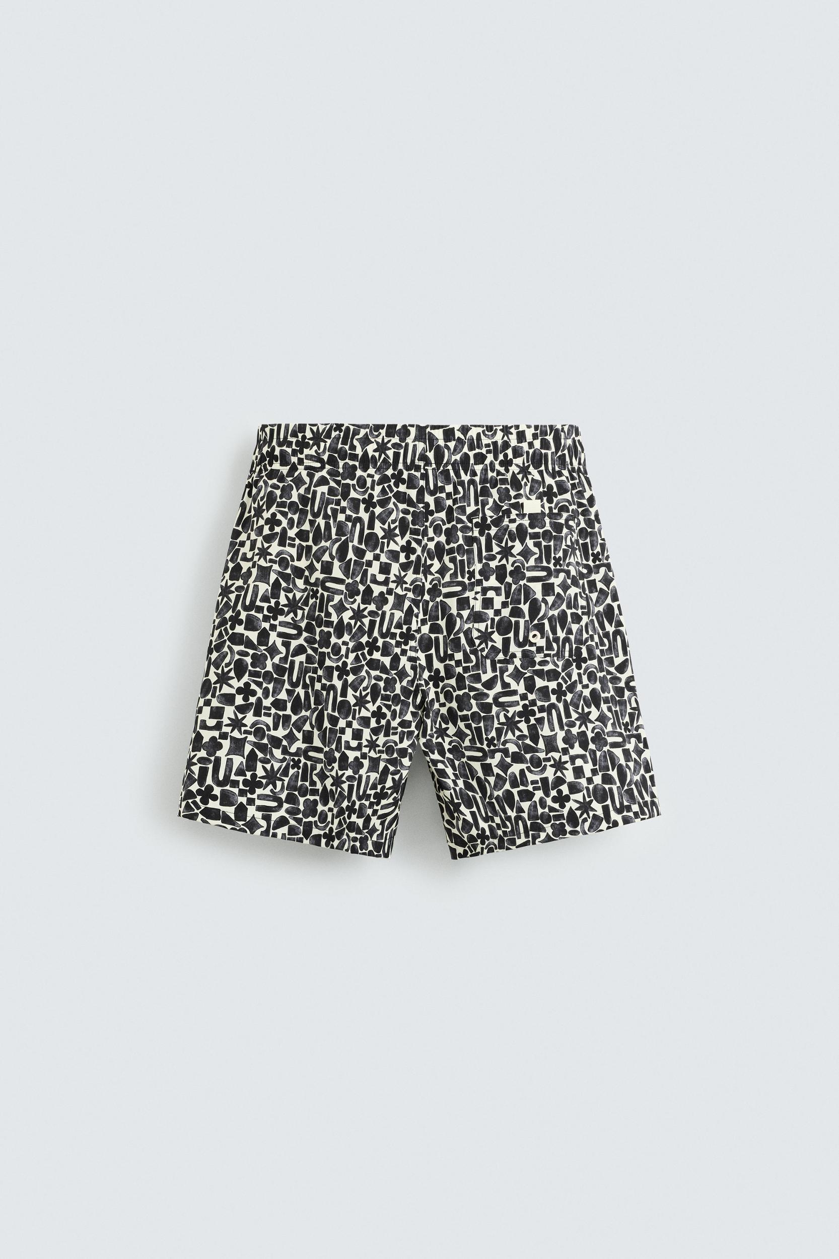 GEOMETRIC PRINT LONG SWIMSUIT Product Image