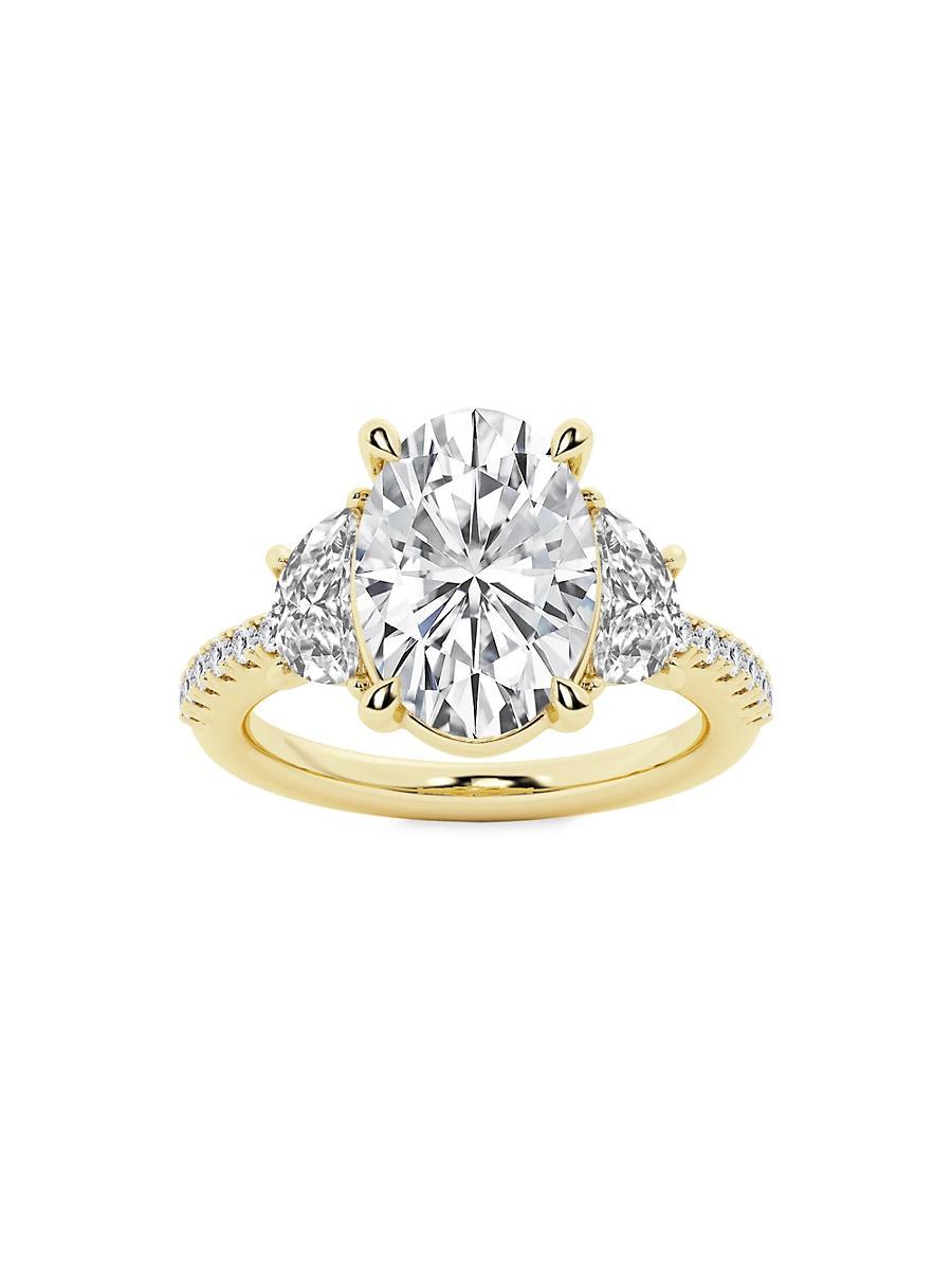 Womens 14K Yellow Gold & Oval Lab-Grown Diamond Ring/2.75-7.00 TCW Product Image