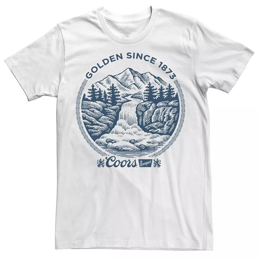 Big & Tall Miller Coors Golden SInce 1789 Logo Tee, Men's, Size: XL Tall, White Product Image