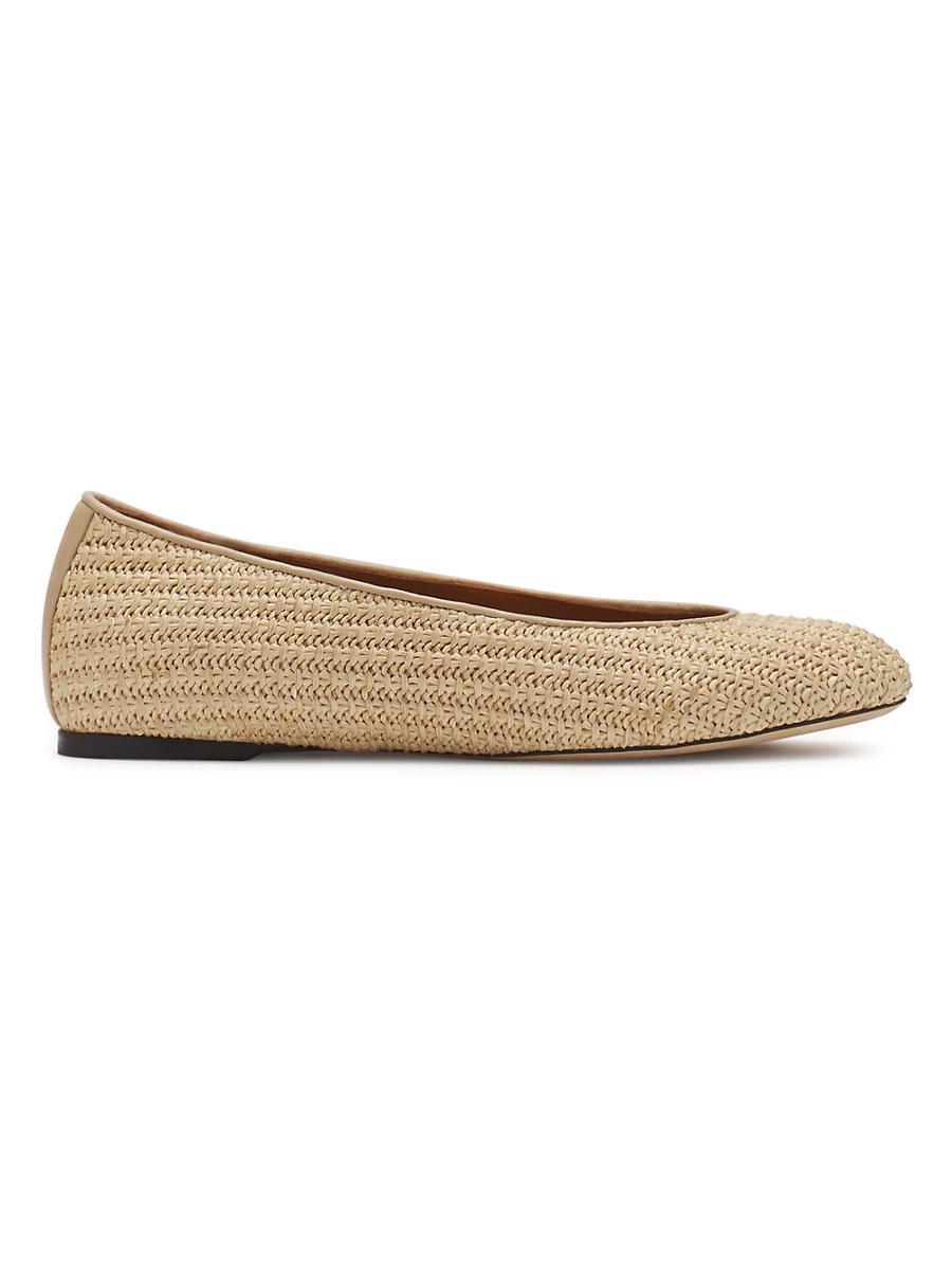 Womens Leonie Leather Ballet Flats Product Image