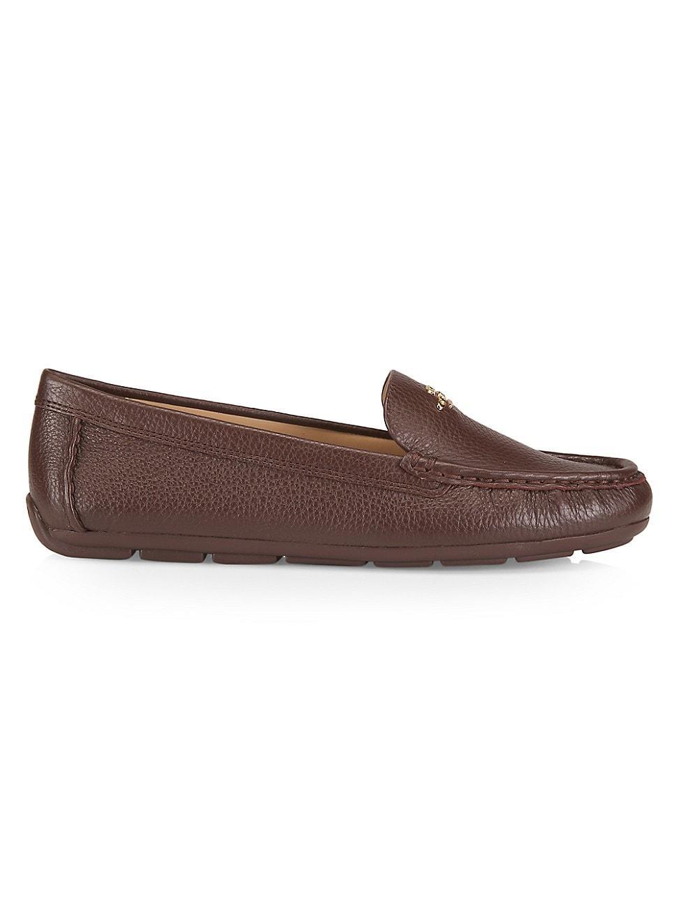 Womens Marley Logo Leather Driving Loafers Product Image