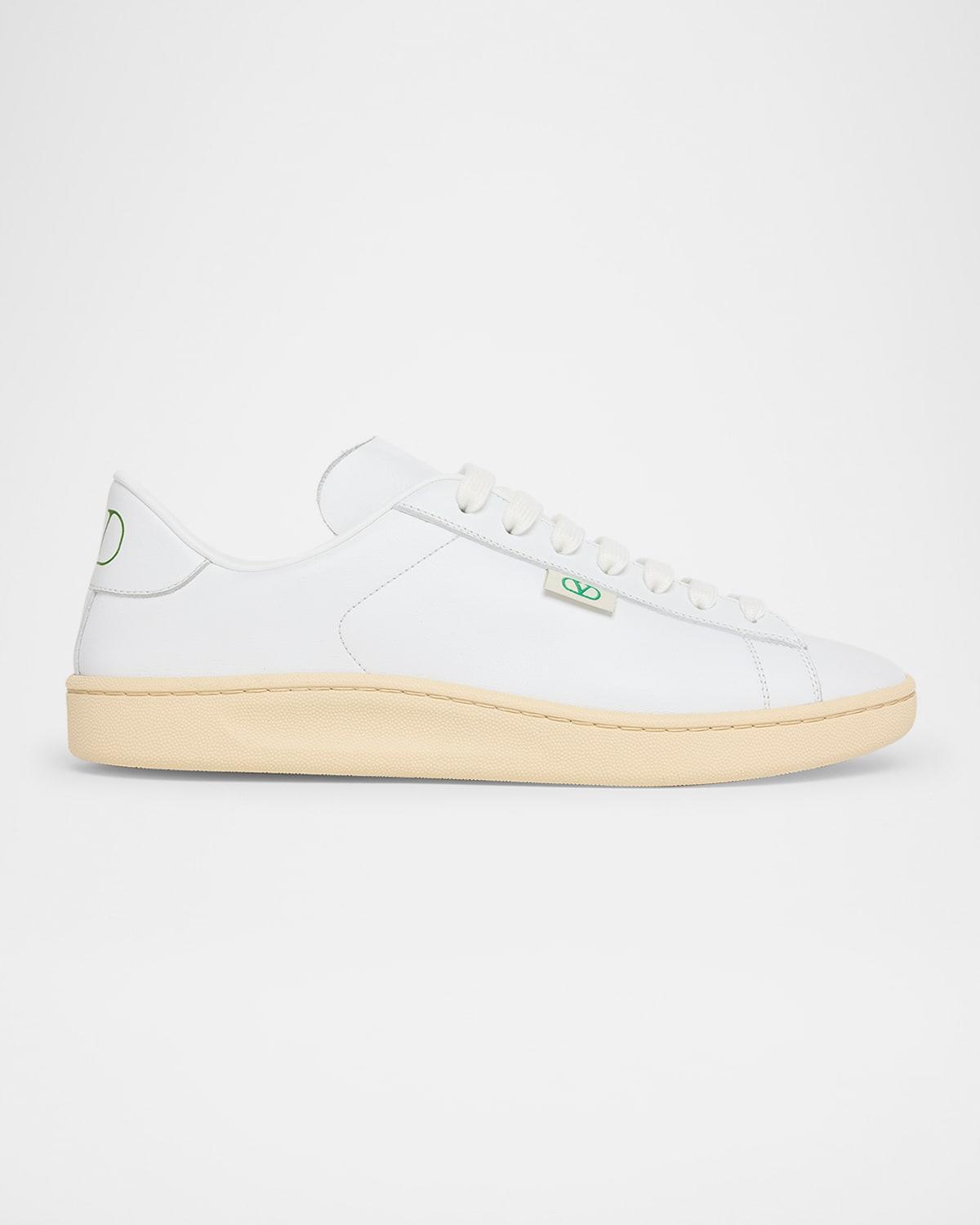 Mens Royco V Logo Calfskin Low-Top Sneakers Product Image