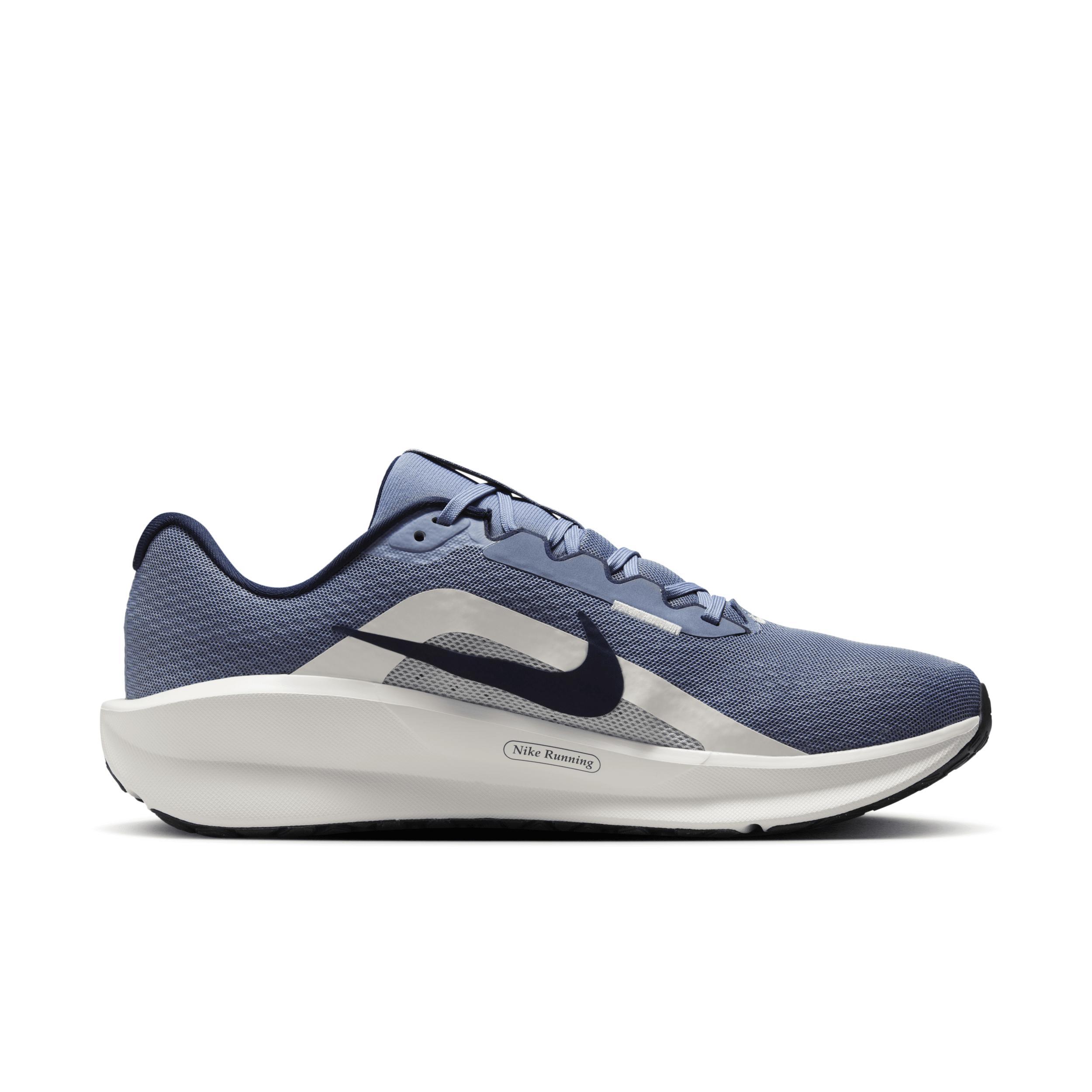 Nike Downshifter 13 Men's Road Running Shoes, Size: 15, White Grey Silver Product Image