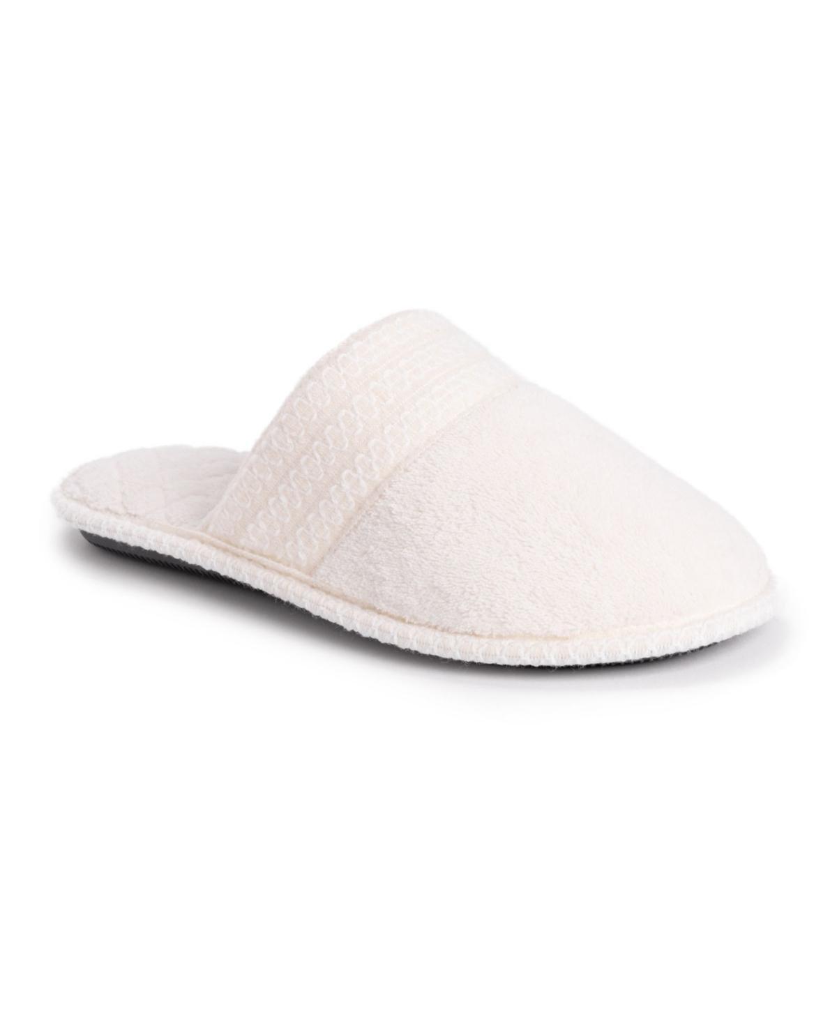 MUK LUKS Cathy Women's Clog Slippers, Size: Large, Daisy White Product Image
