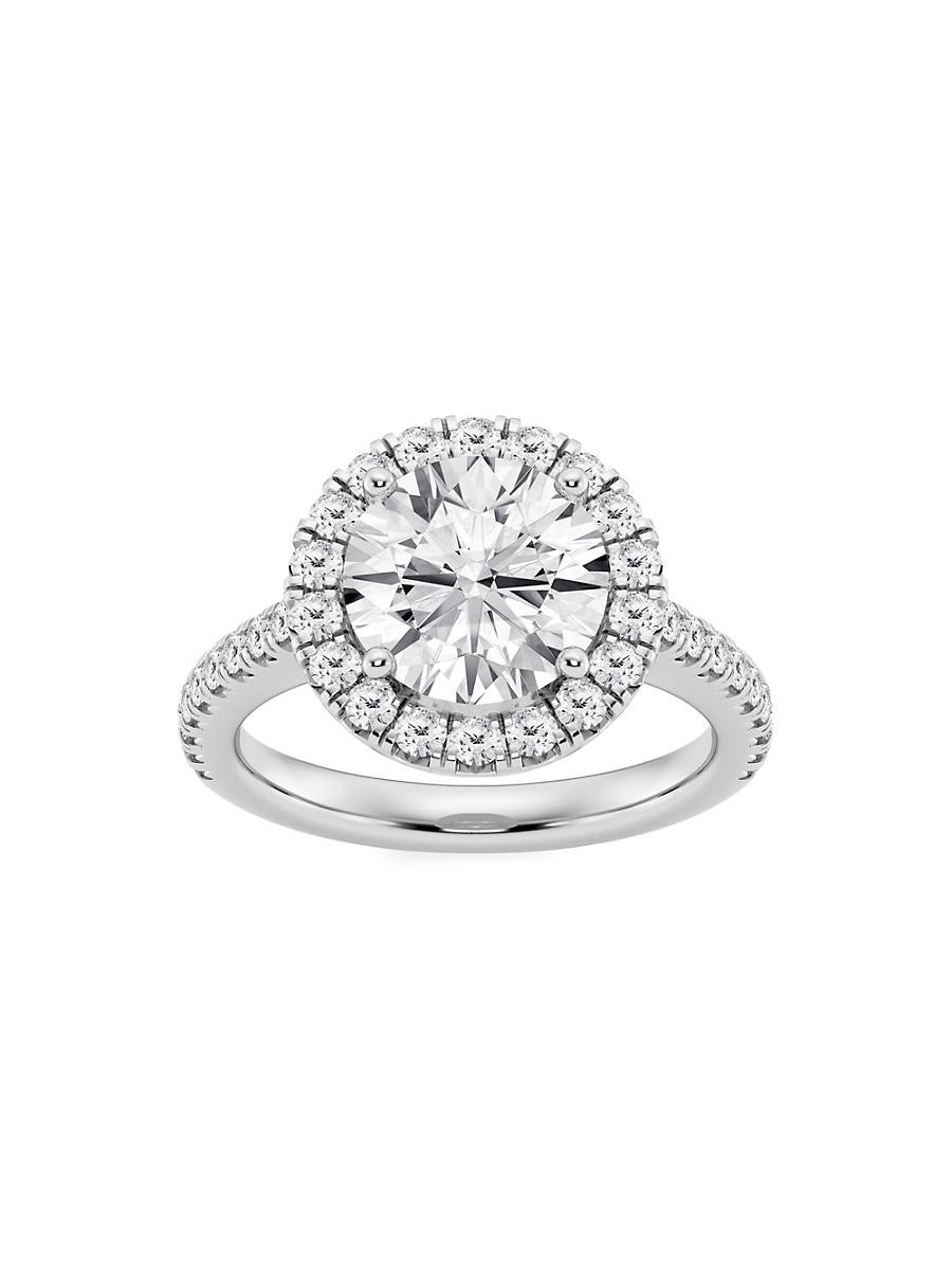 Womens Platinum & Round Lab-Grown Diamond Halo Ring/1.30-3.60 TCW Product Image