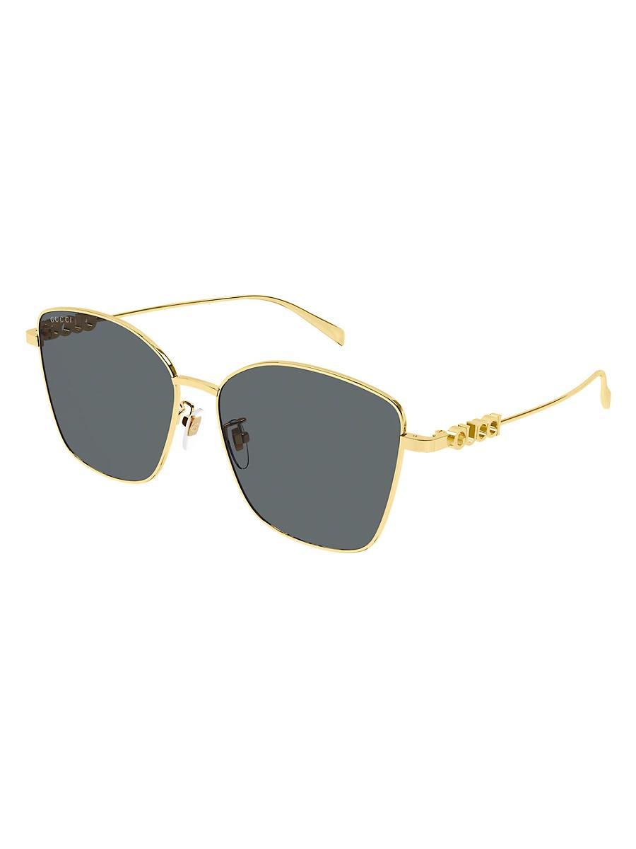Womens Gucci Block 60MM Butterfly Sunglasses Product Image