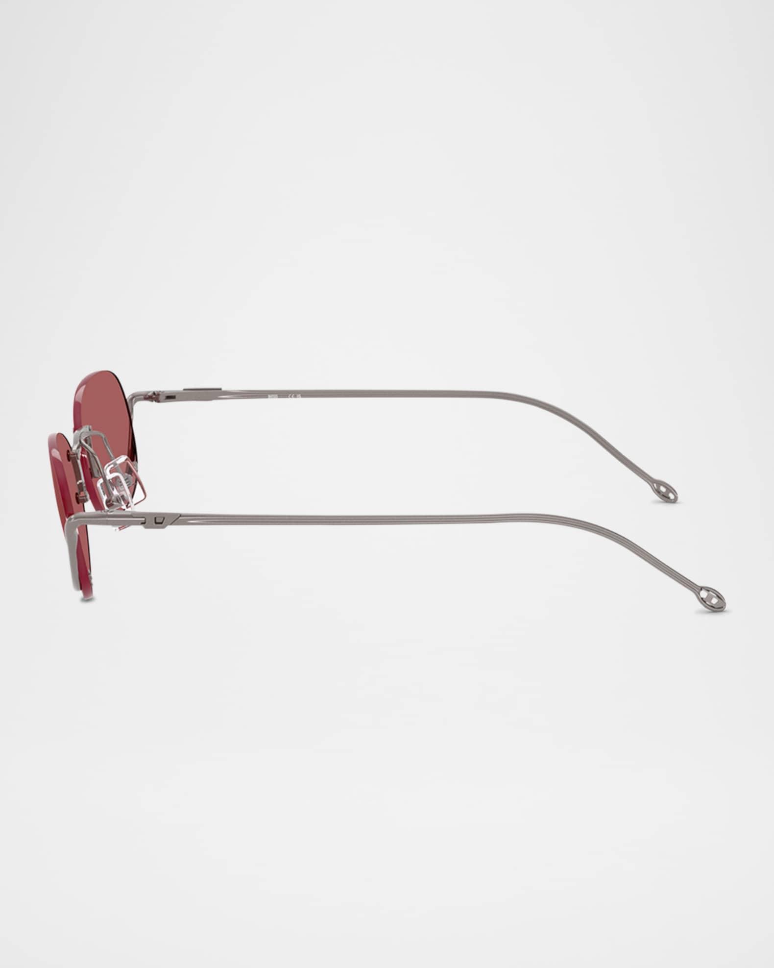 Men's DL1004 Oval Sunglasses Product Image